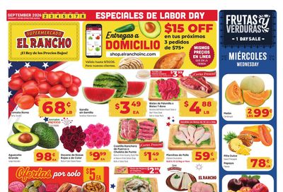 El Rancho Supermercado (Allen Area, TX) Weekly Ad September 2 - 8, 2026