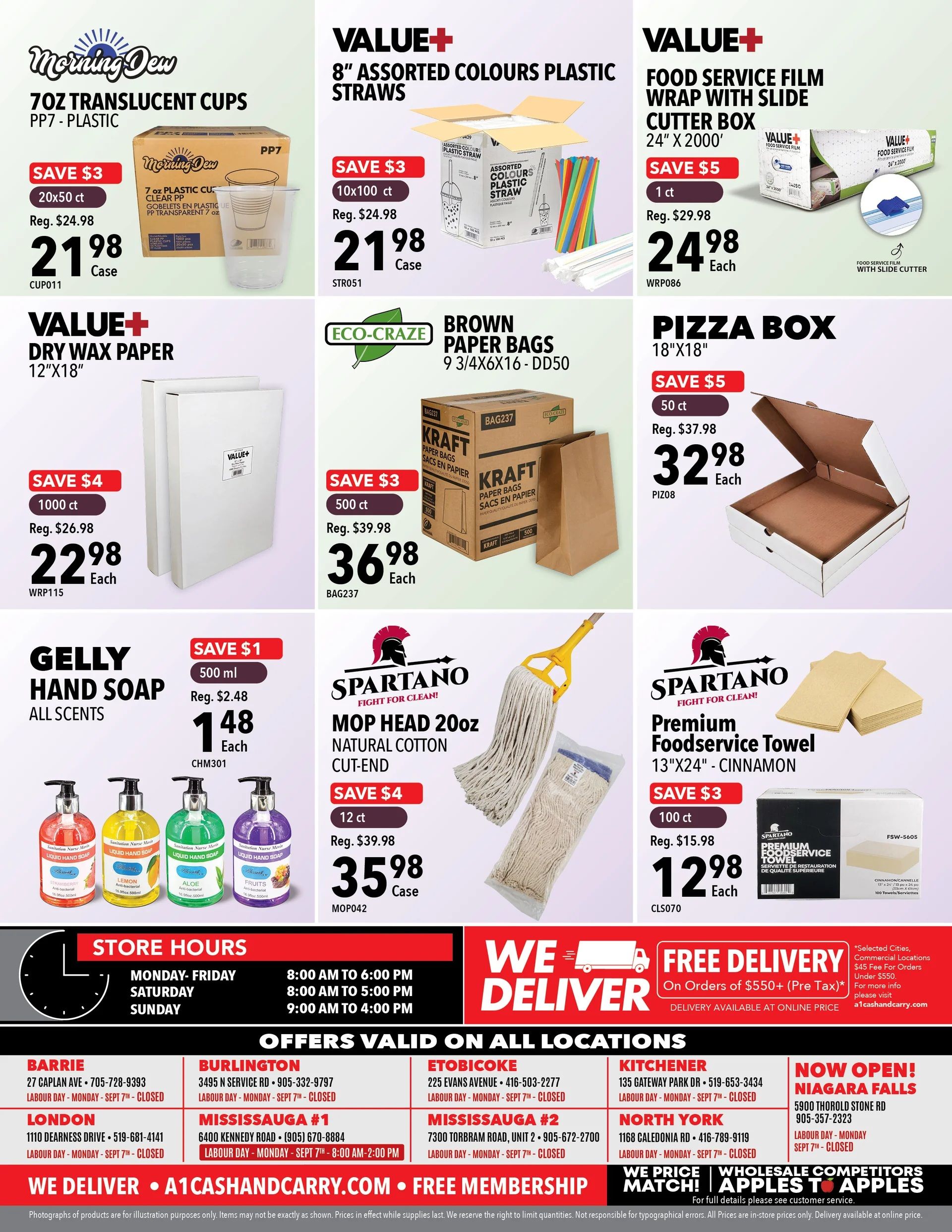 A-1 Cash and Carry Flyer September 1 to 30