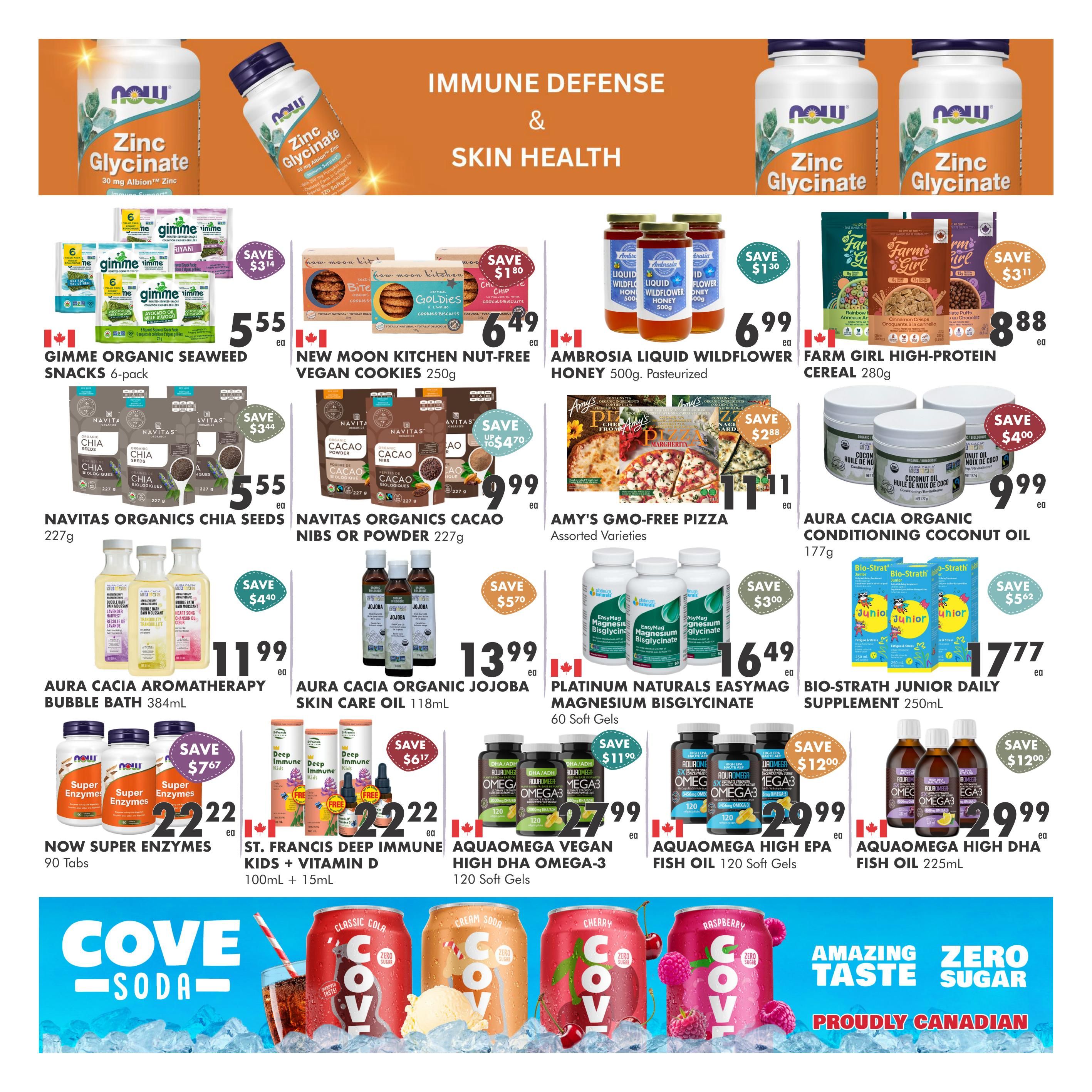 Ambrosia Natural Foods Flyer September 1 to 30