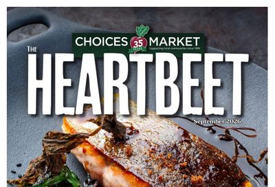 Choices Market HeartBeet Monthly Flyer September 1 to 30