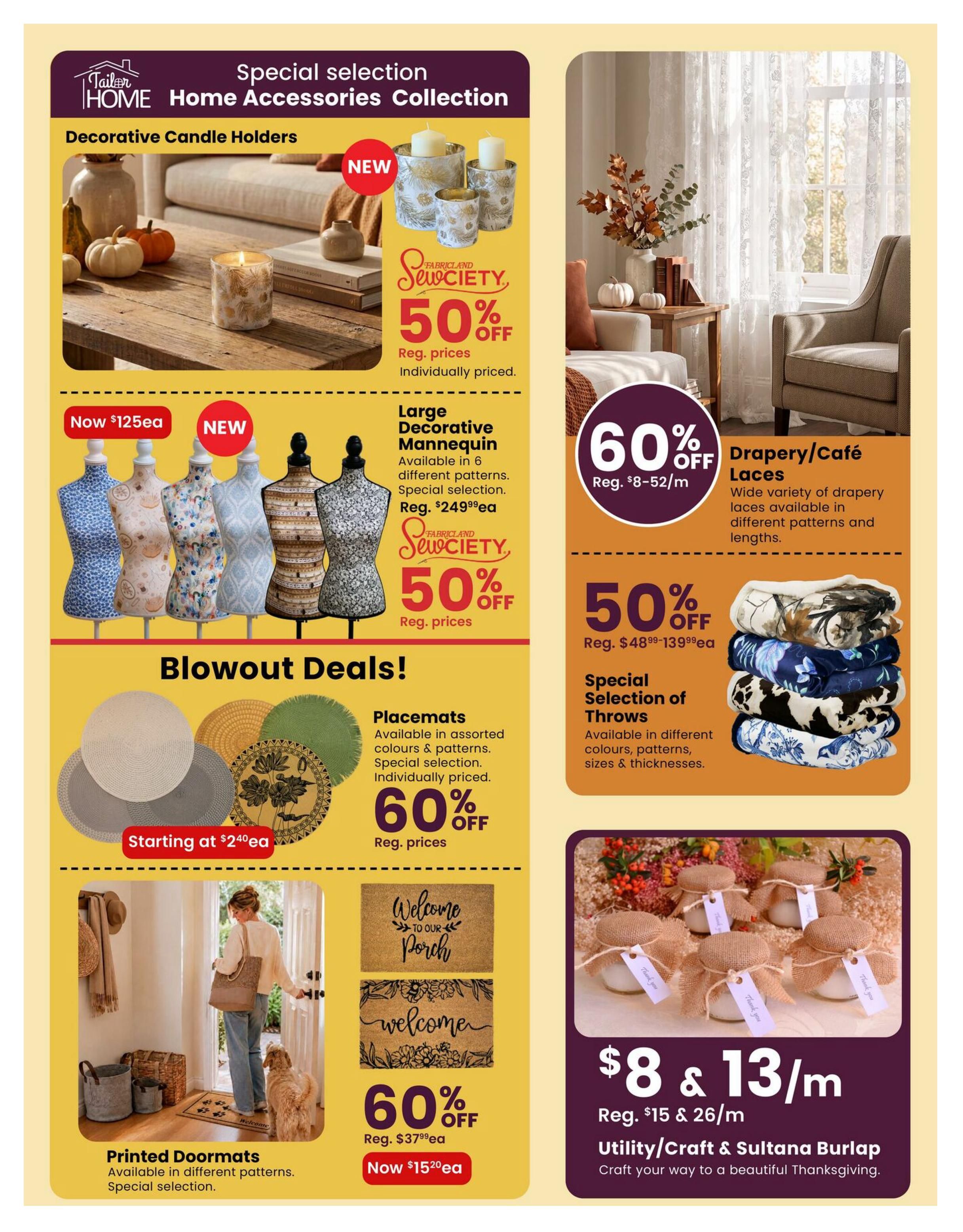 Fabricland (ON) Flyer September 1 to 30