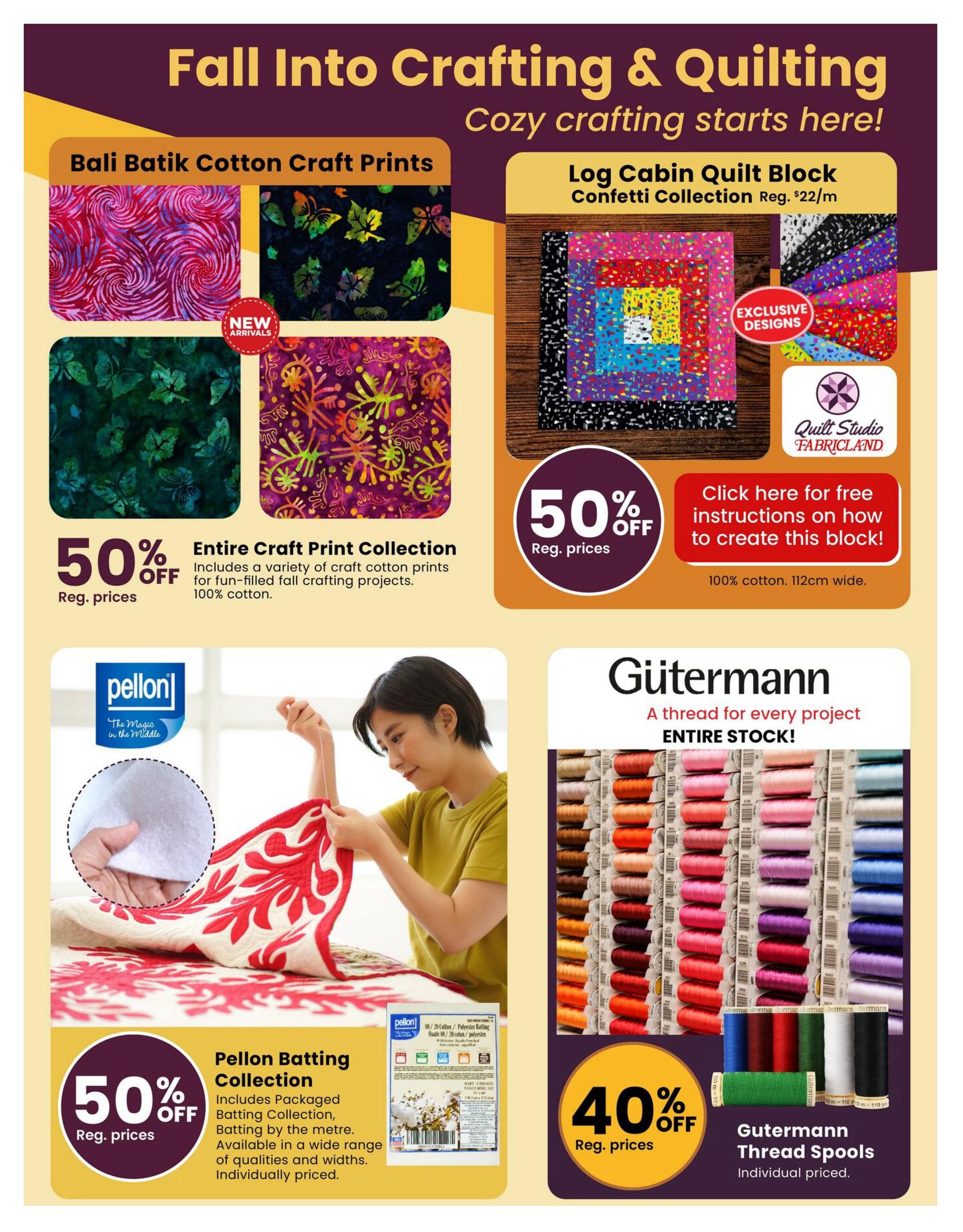 Fabricland (ON) Flyer September 1 to 30