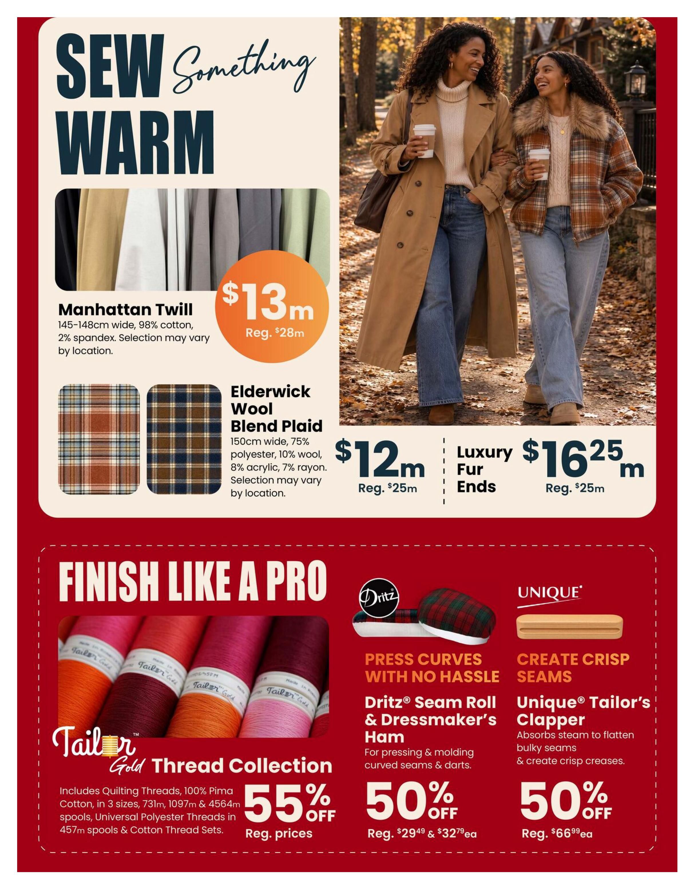 Fabricland (West) Flyer September 1 to 30