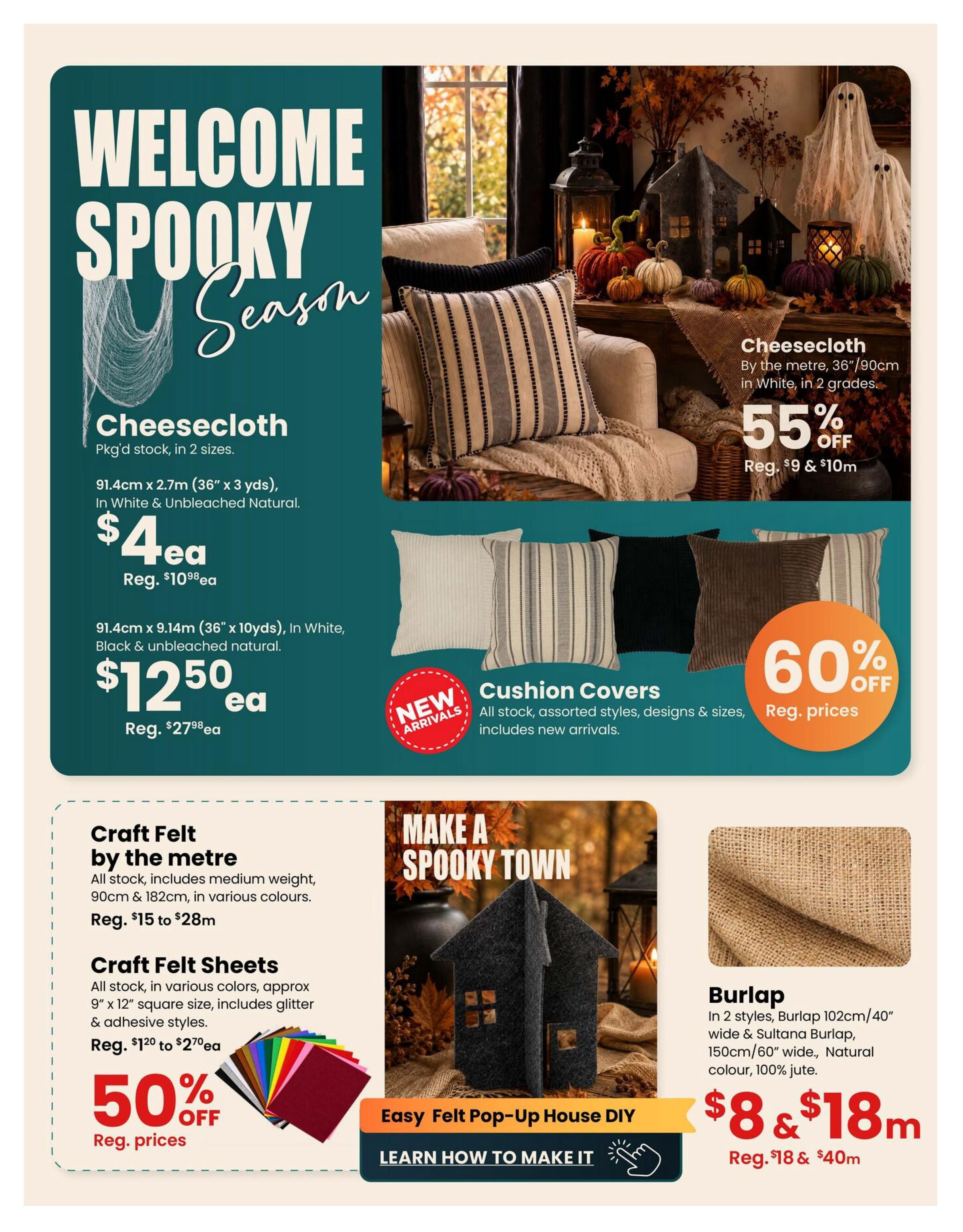 Fabricland (West) Flyer September 1 to 30