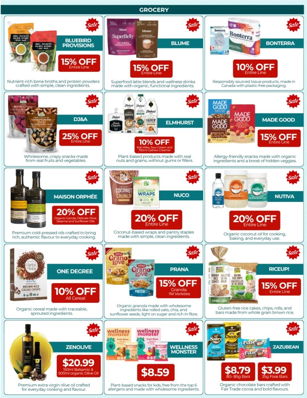 Natural Food Pantry Flyer September 1 to 30