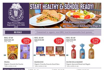 The Big Carrot Flyer September 1 to 30