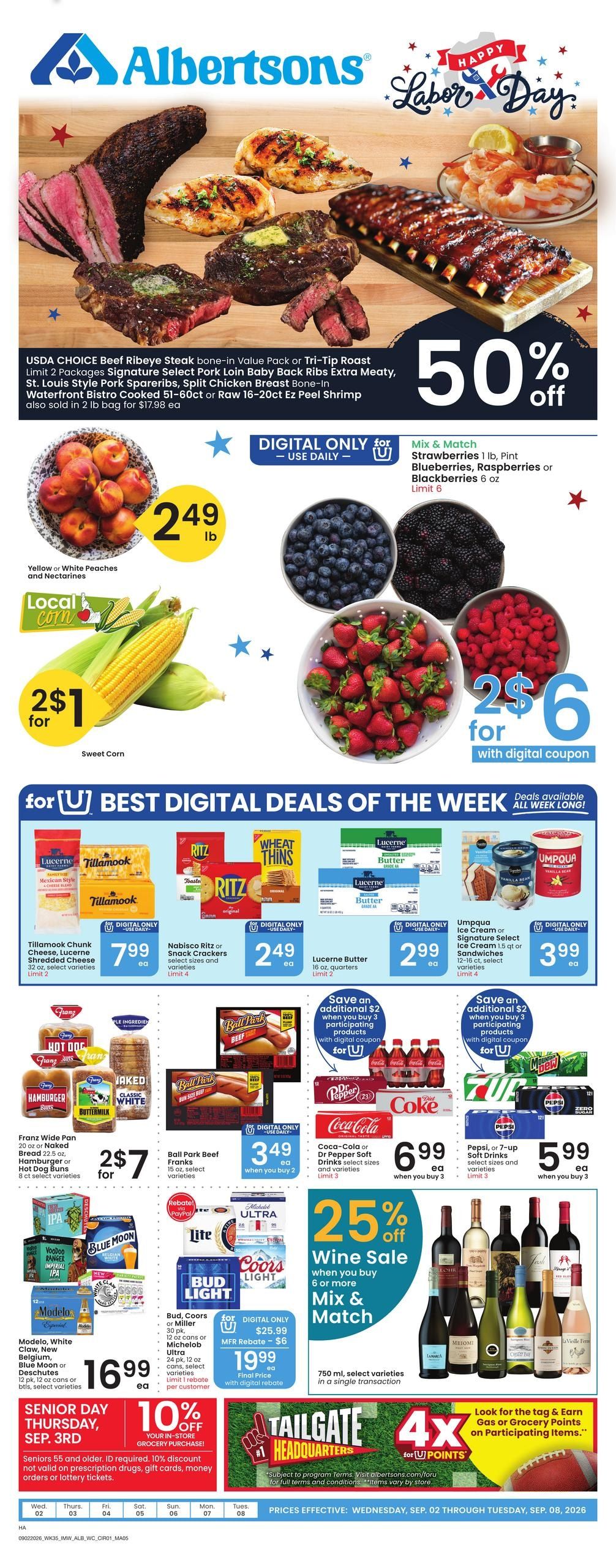Albertsons (Bellevue Area, ID) Weekly Ad September 2 - 8, 2026