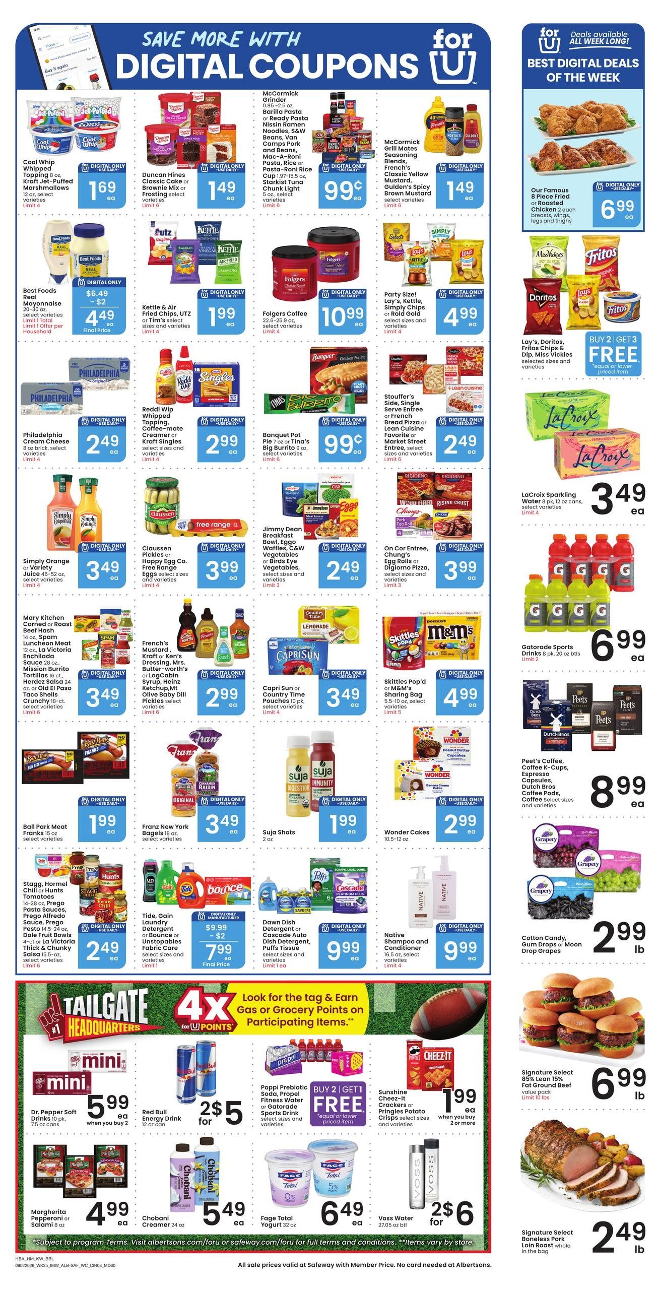 Albertsons (Big Timber-Bozeman Area, MT) Weekly Ad September 2 - 8, 2026