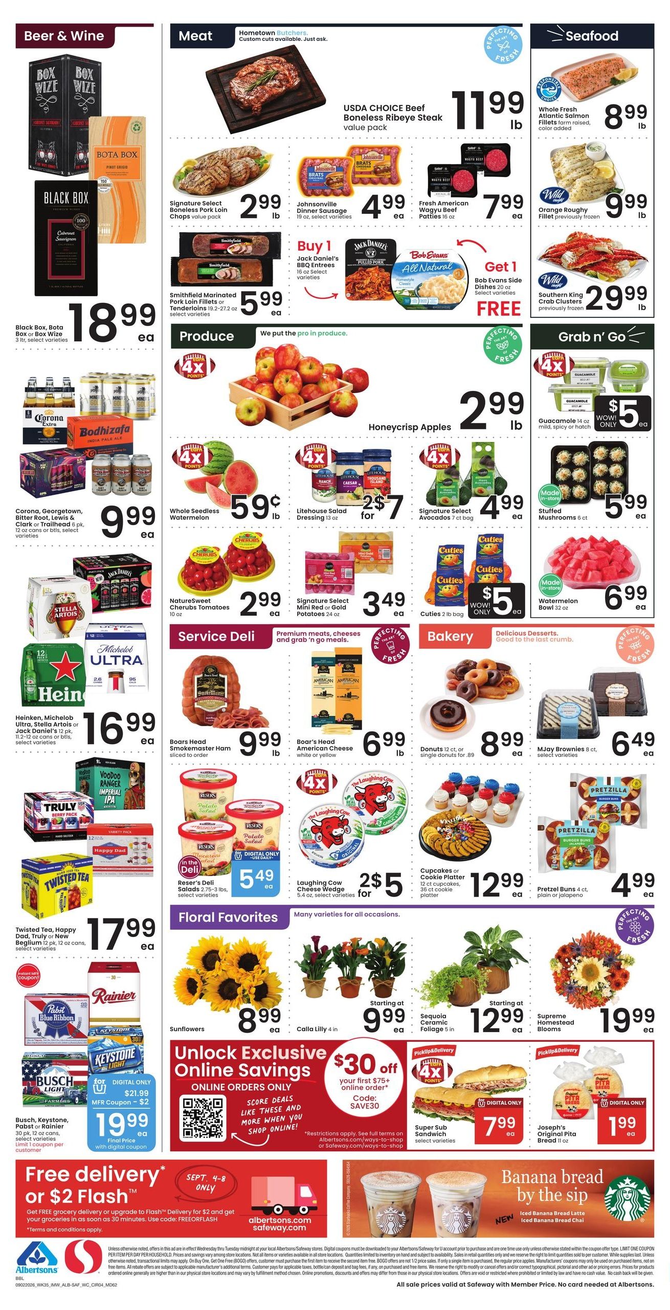 Albertsons (Big Timber-Bozeman Area, MT) Weekly Ad September 2 - 8, 2026