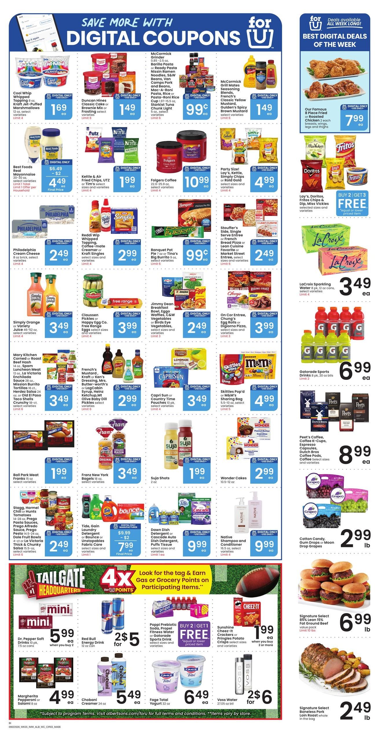 Albertsons (Billings Area, MT) Weekly Ad September 2 - 8, 2026