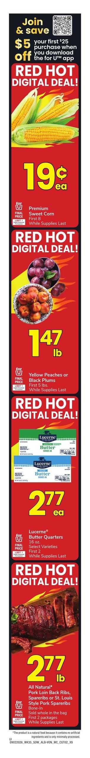 Albertsons (Temple Bar Marina Area, AZ) Weekly Ad September 2 - 8, 2026
