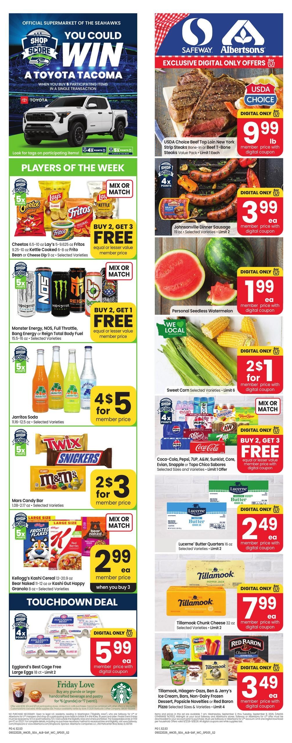 Albertsons (Boardman Area, OR) Weekly Ad September 2 - 8, 2026