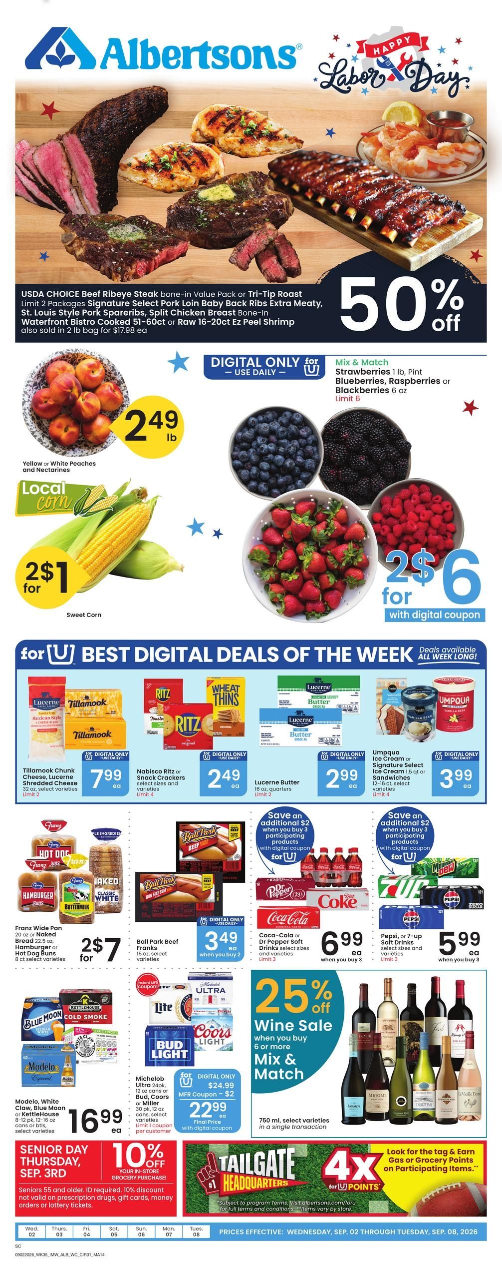 Albertsons (Browning Area, MT) Weekly Ad September 2 - 8, 2026