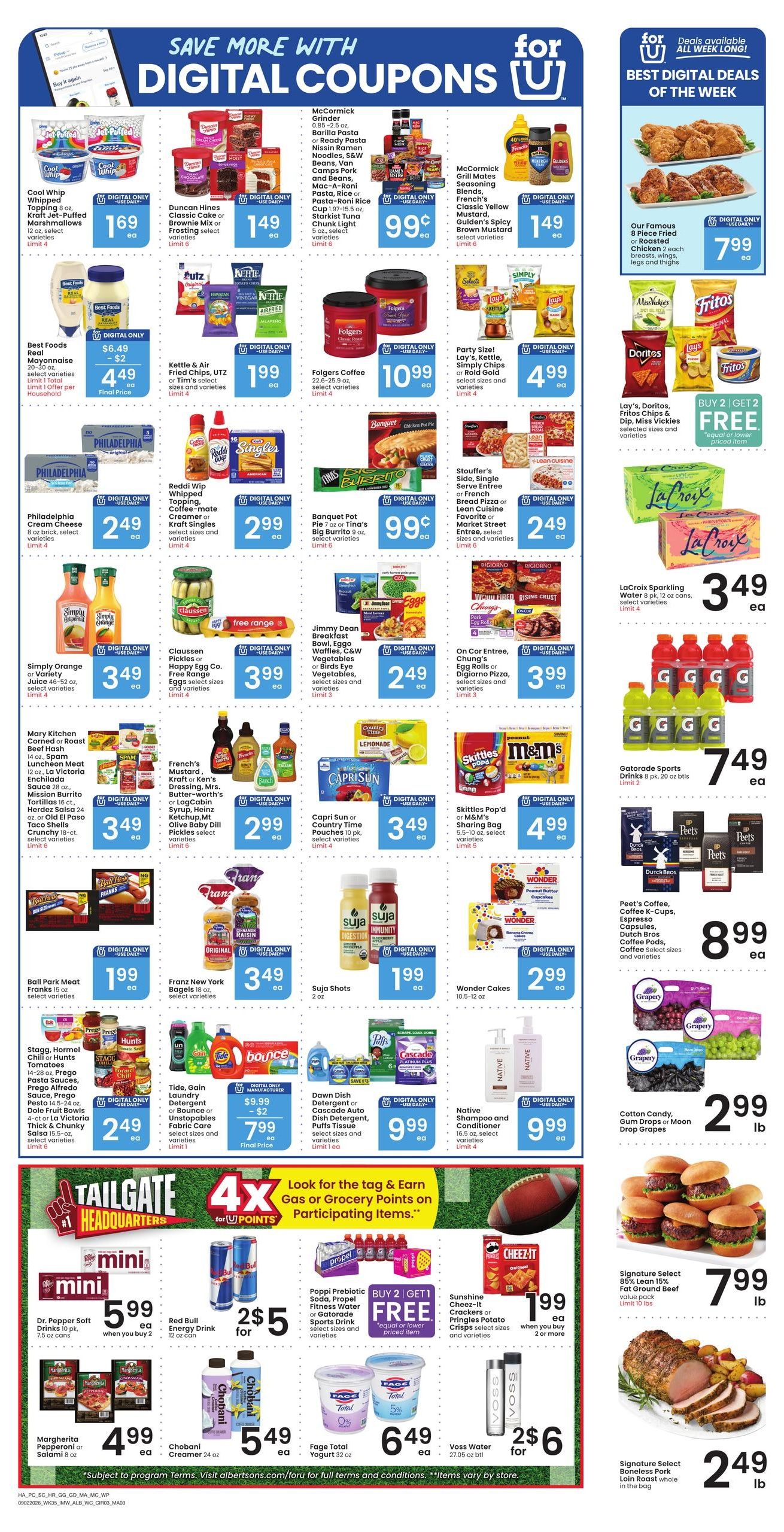 Albertsons (Browning Area, MT) Weekly Ad September 2 - 8, 2026