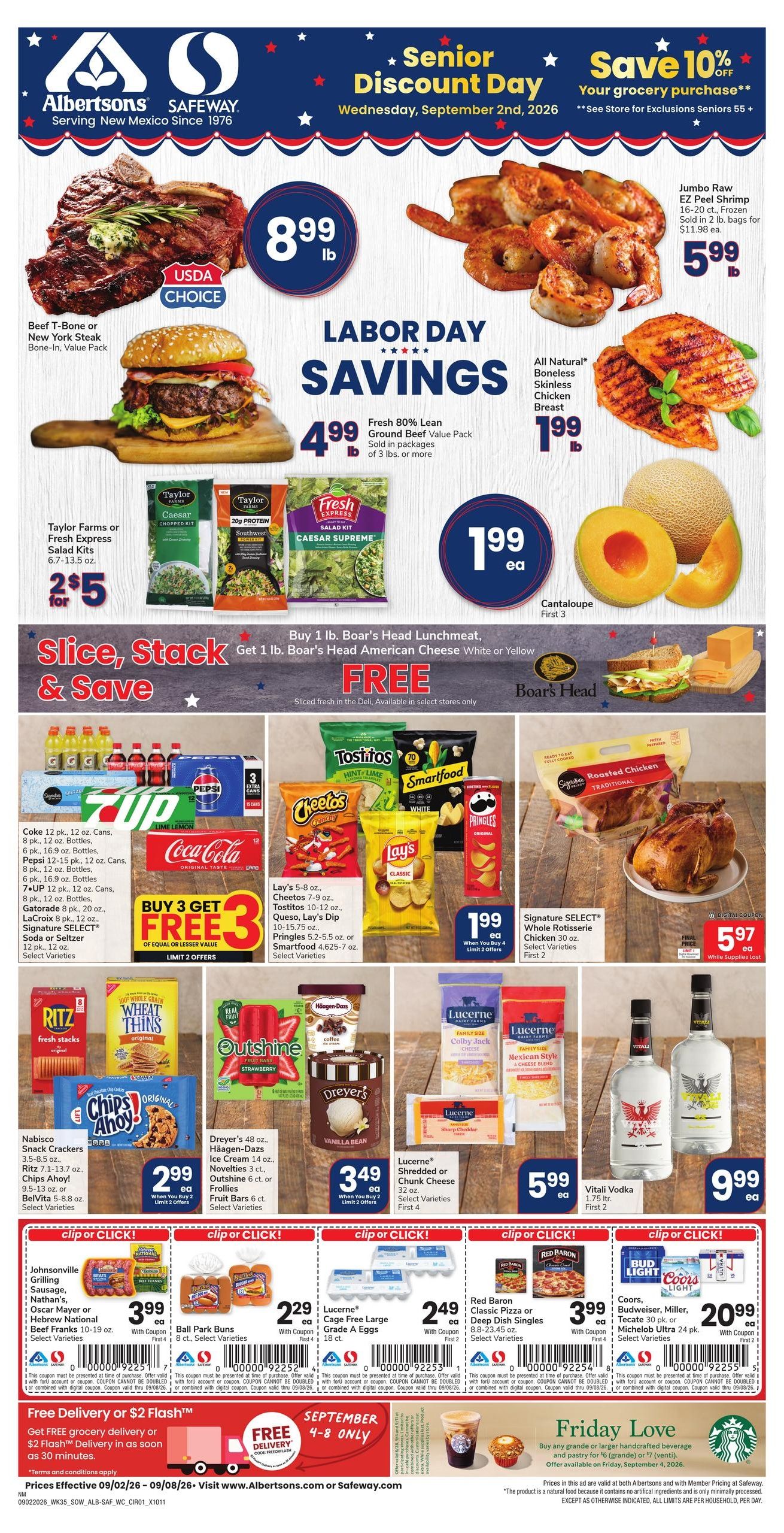 Albertsons (Crownpoint Area, NM) Weekly Ad September 2 - 8, 2026