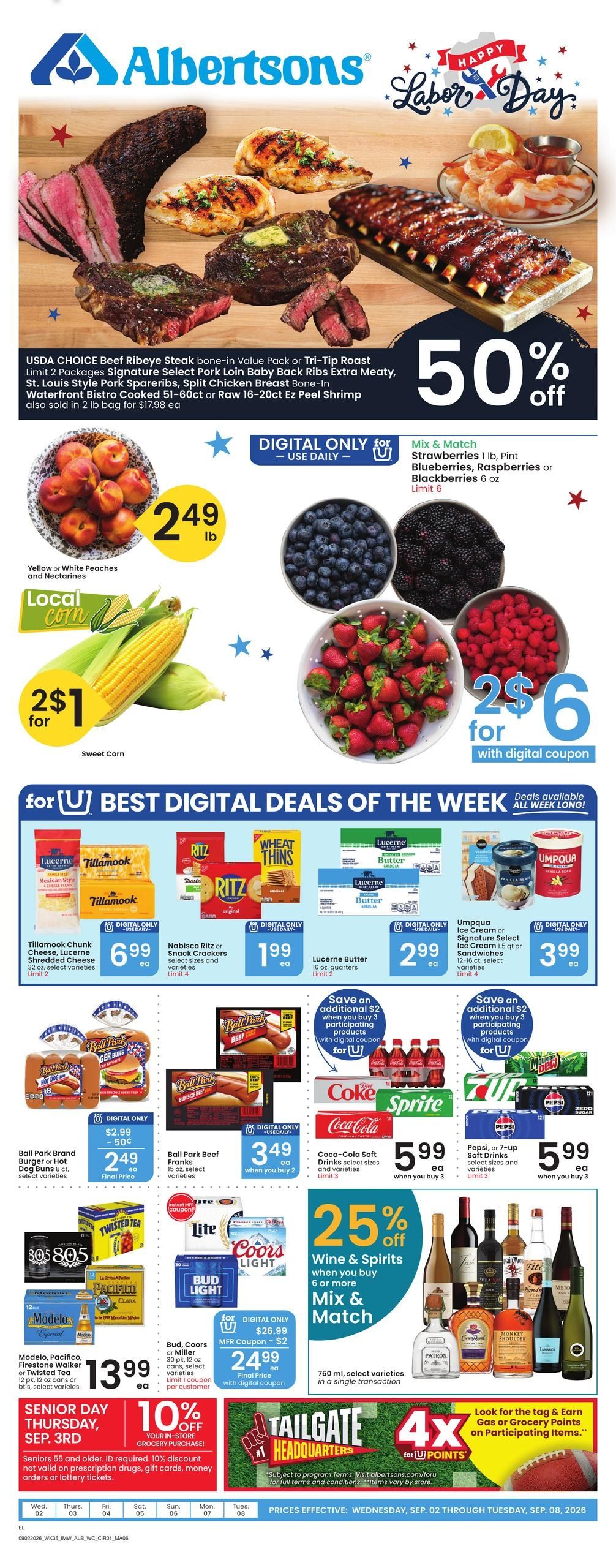 Albertsons (Carlin Area, NV) Weekly Ad September 2 - 8, 2026