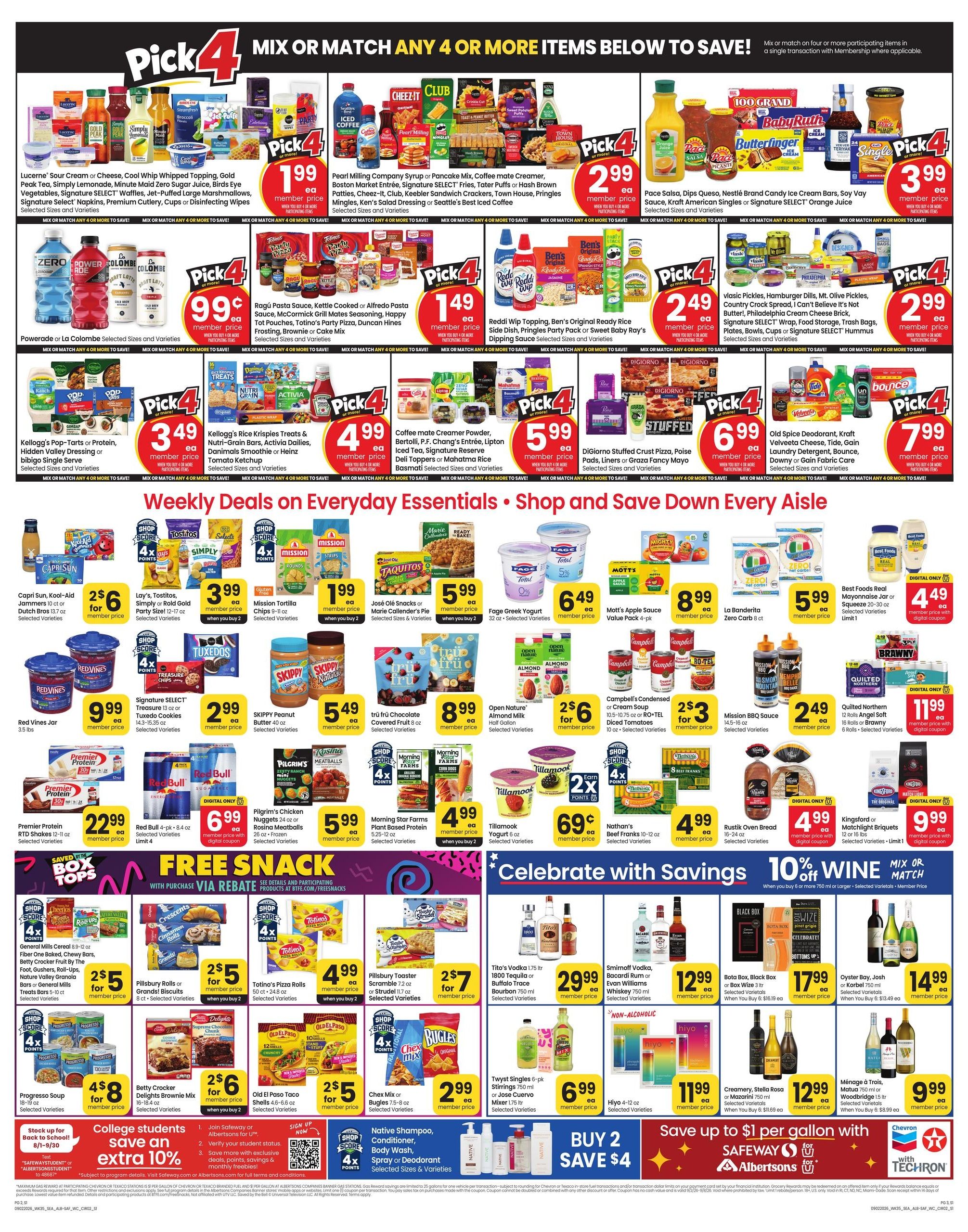 Albertsons (Bothell Area, WA) Weekly Ad September 2 - 8, 2026