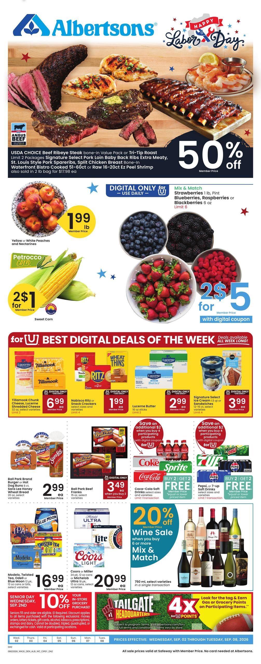 Albertsons (Ignacio Area, CO) Weekly Ad September 2 - 8, 2026