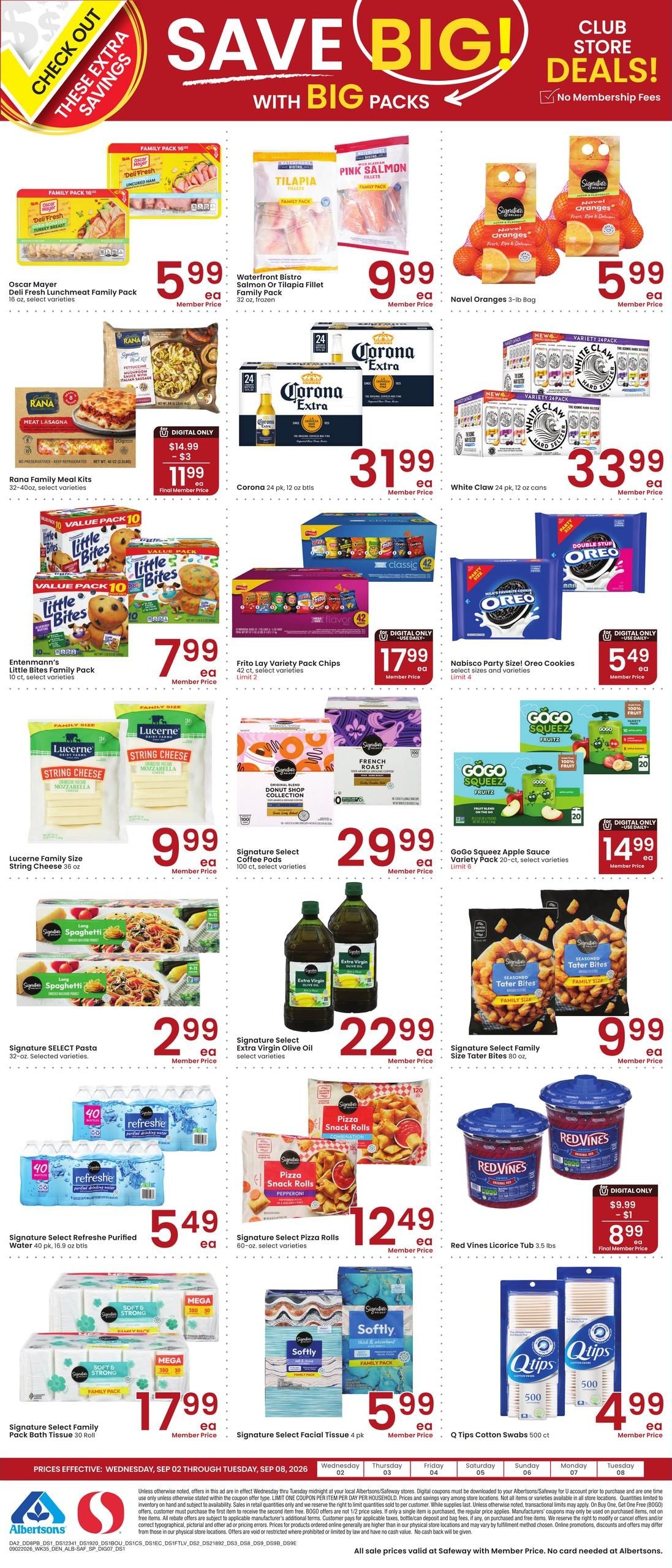 Albertsons (Ignacio Area, CO) Weekly Ad September 2 - 8, 2026