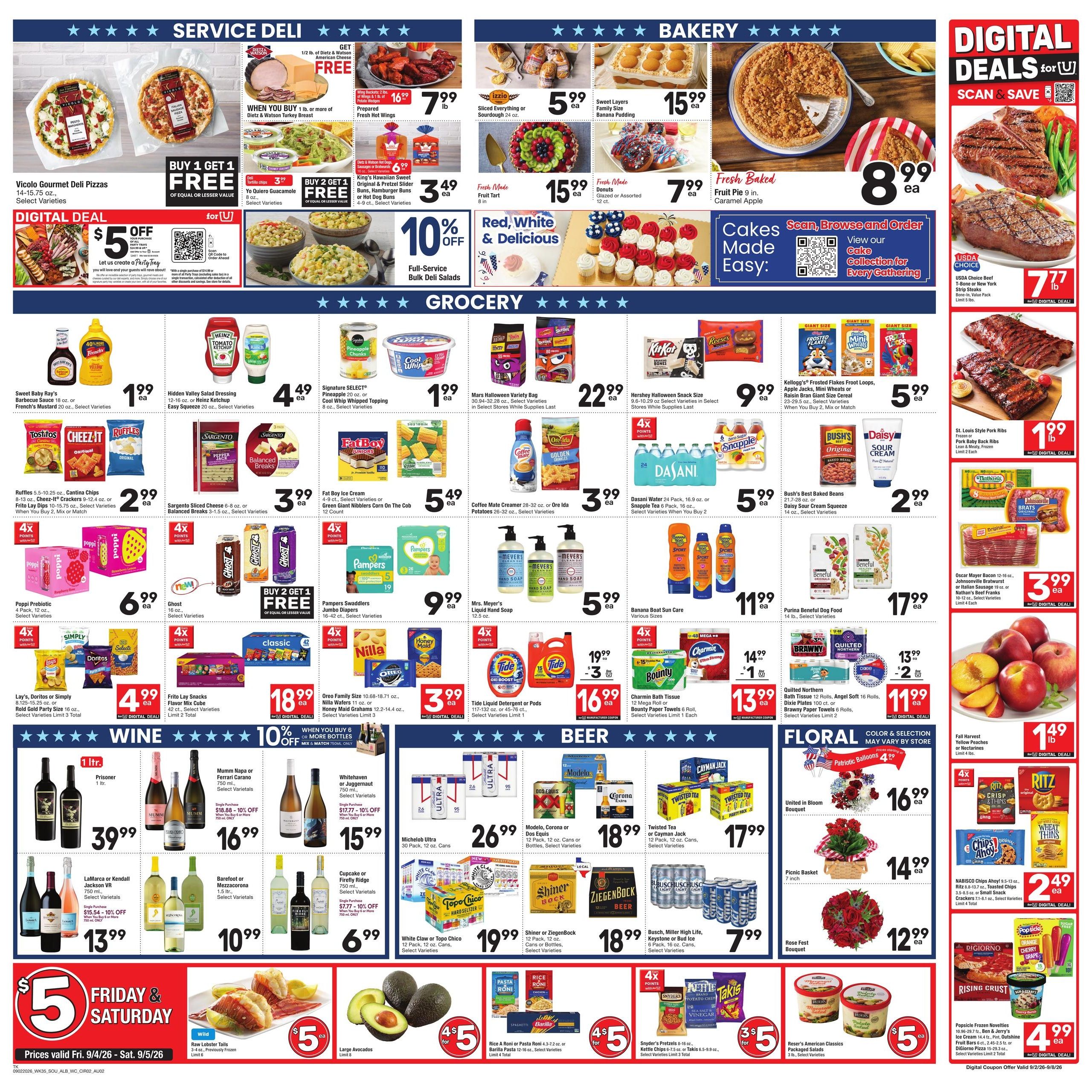 Albertsons (Linden Area, TX) Weekly Ad September 2 - 8, 2026