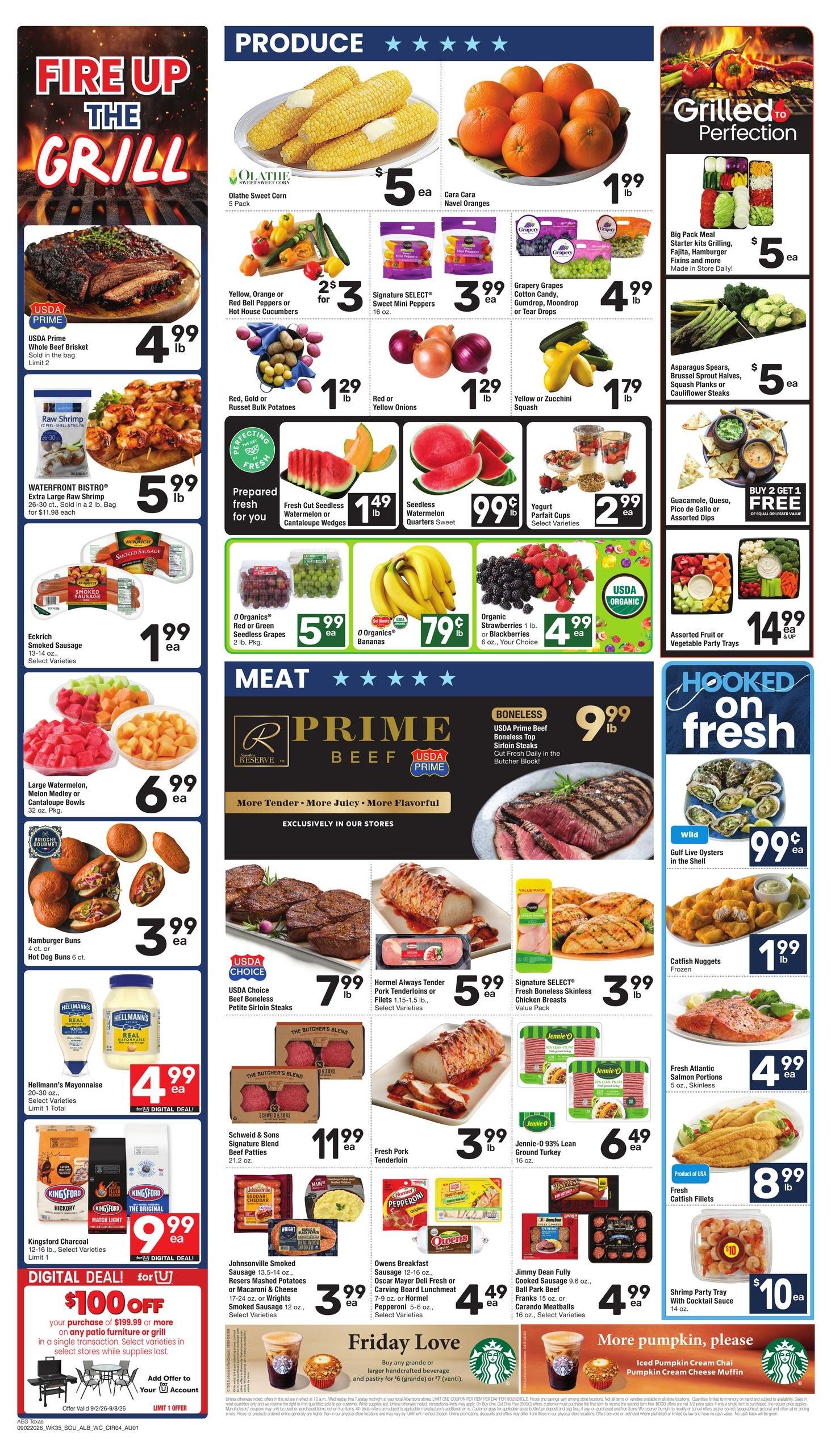 Albertsons (Linden Area, TX) Weekly Ad September 2 - 8, 2026