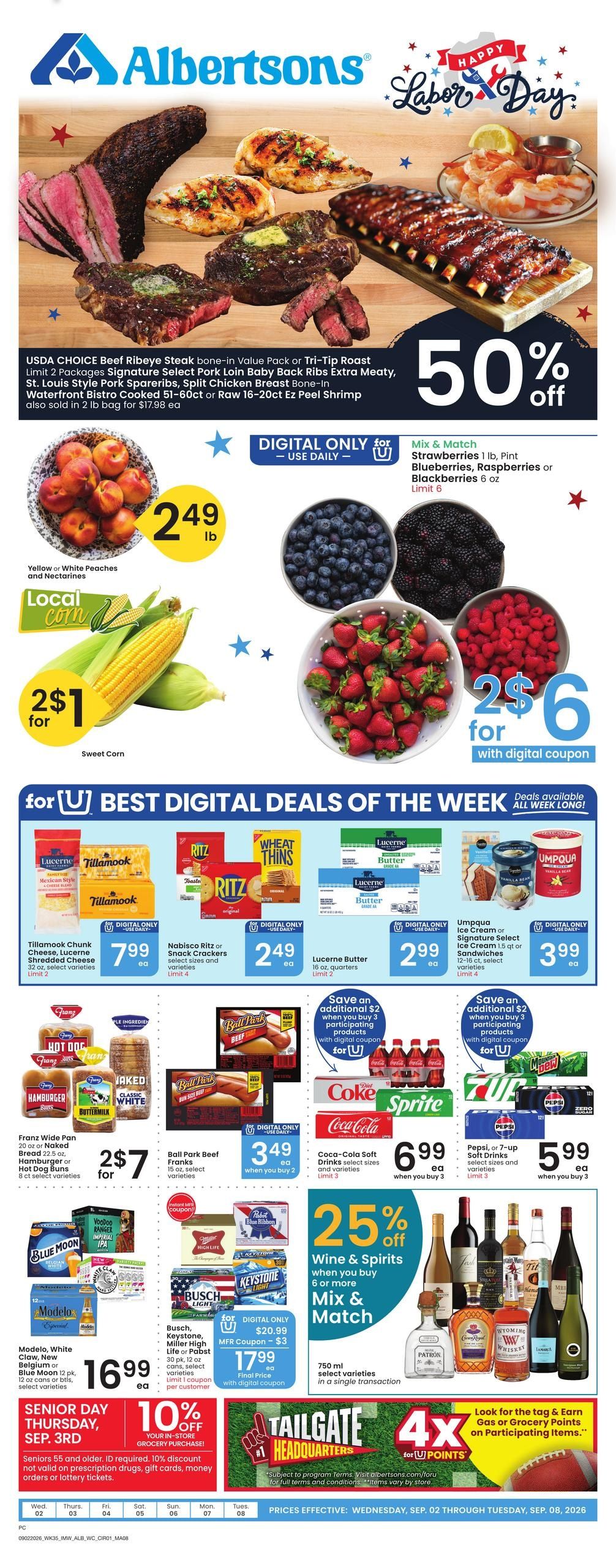 Albertsons (Lovell Area, WY) Weekly Ad September 2 - 8, 2026