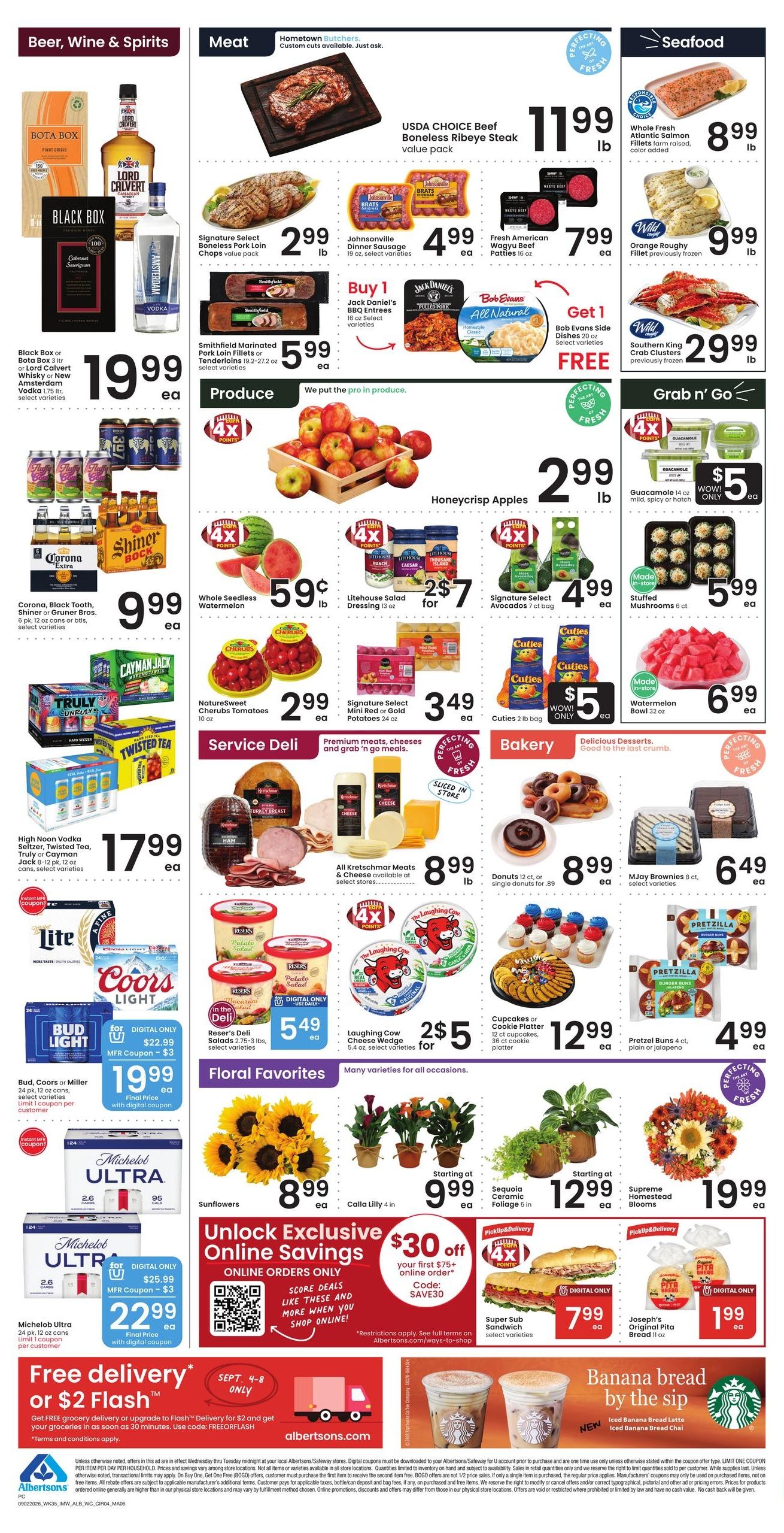 Albertsons (Lovell Area, WY) Weekly Ad September 2 - 8, 2026