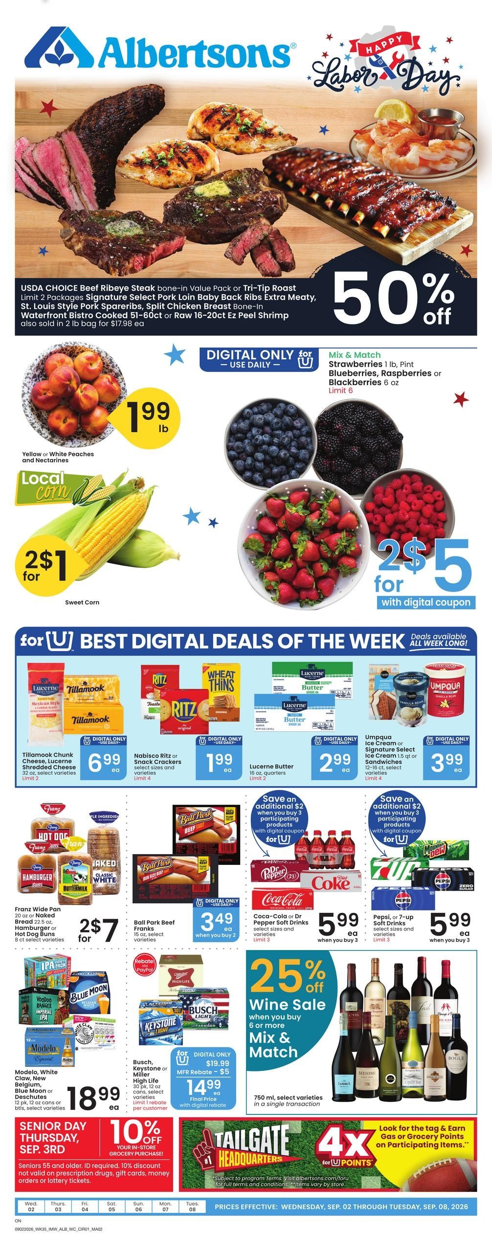 Albertsons (Ontario Area, OR) Weekly Ad September 2 - 8, 2026