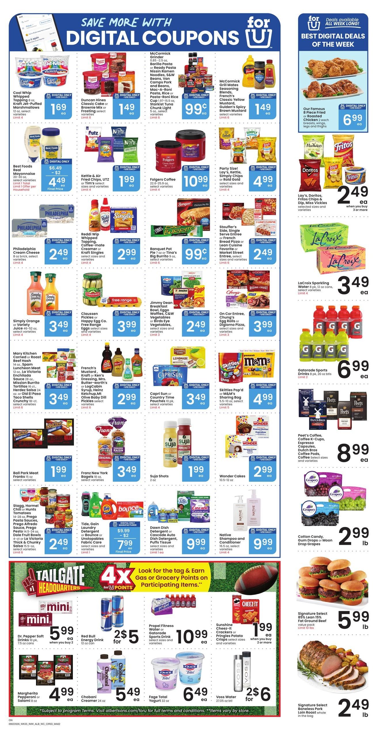Albertsons (Ontario Area, OR) Weekly Ad September 2 - 8, 2026