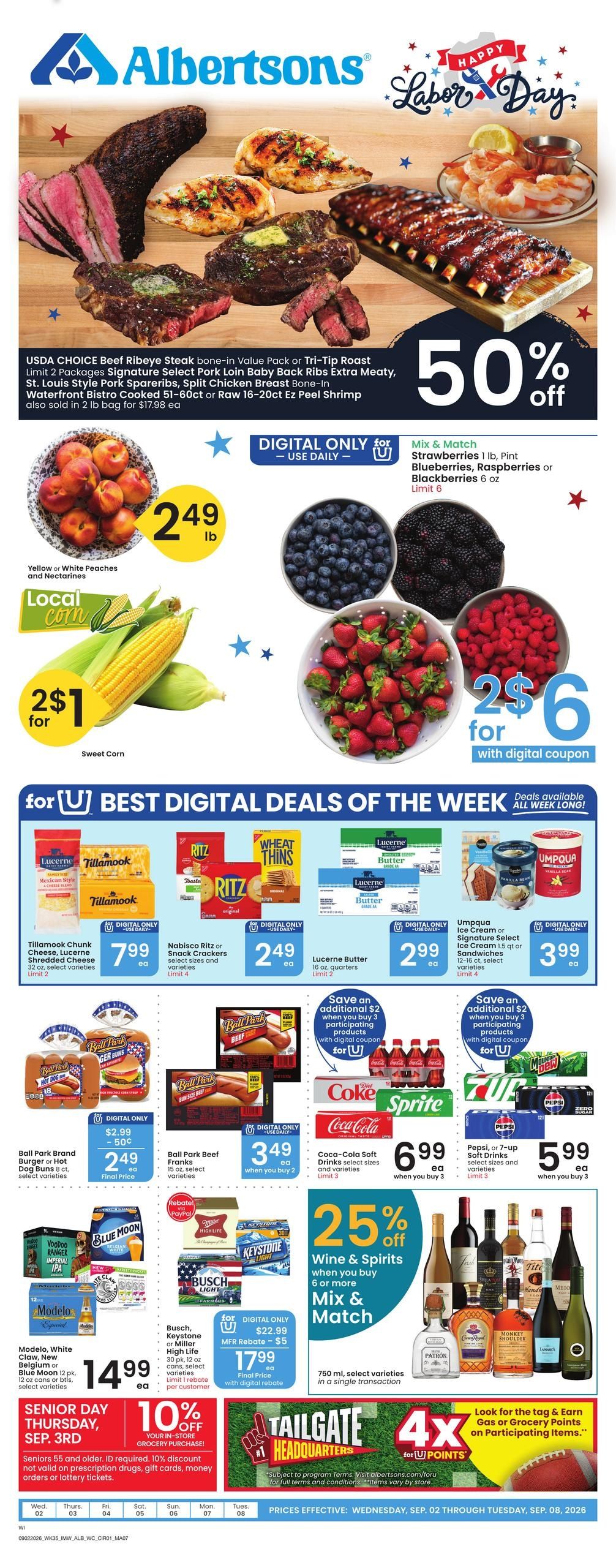 Albertsons (Williston Area, ND) Weekly Ad September 2 - 8, 2026