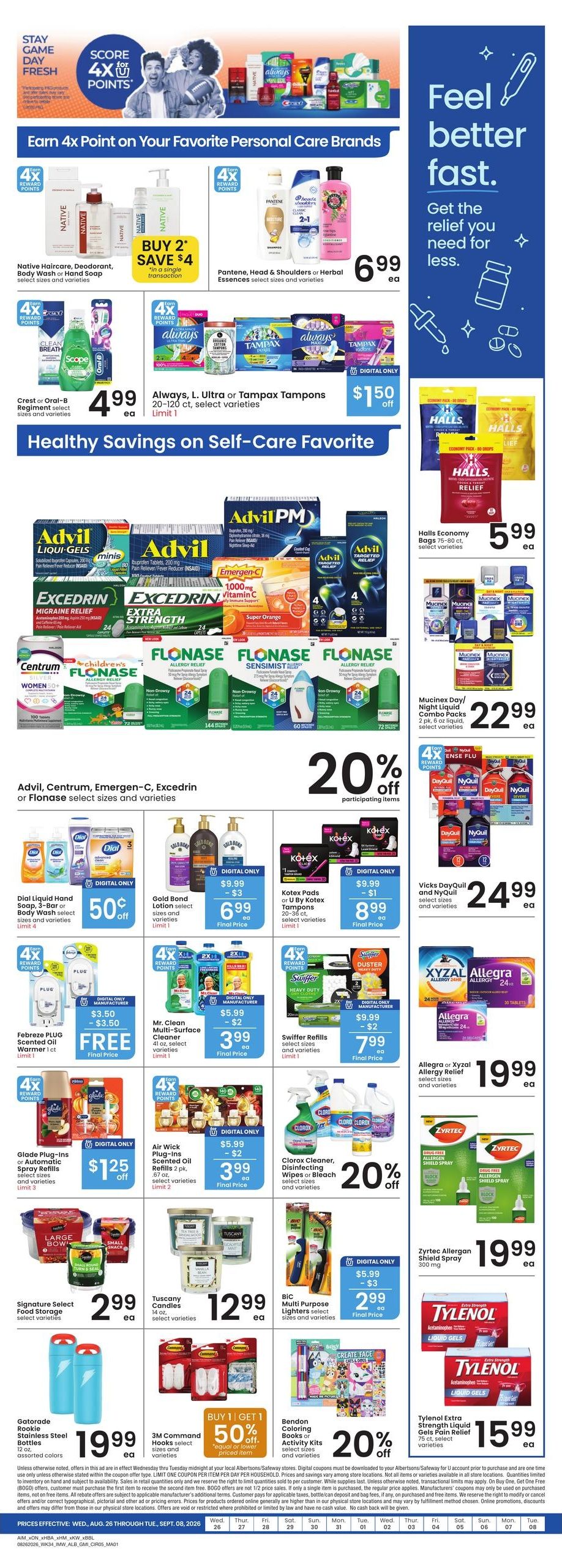 Albertsons (Williston Area, ND) Weekly Ad September 2 - 8, 2026