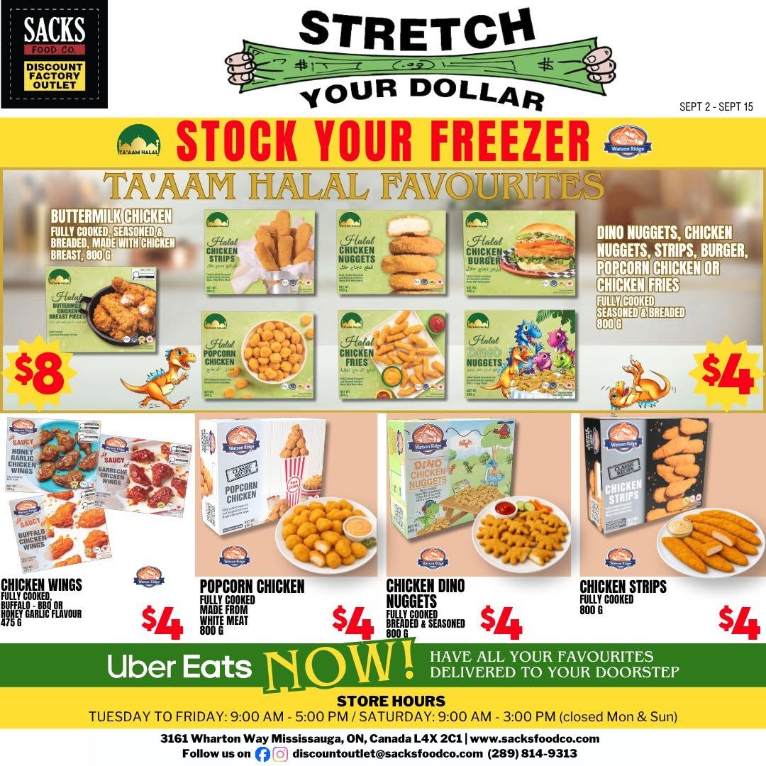 Sacks Food Co. Flyer September 2 to 15
