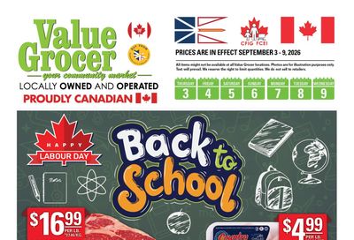 Value Grocer Flyer September 3 to 9