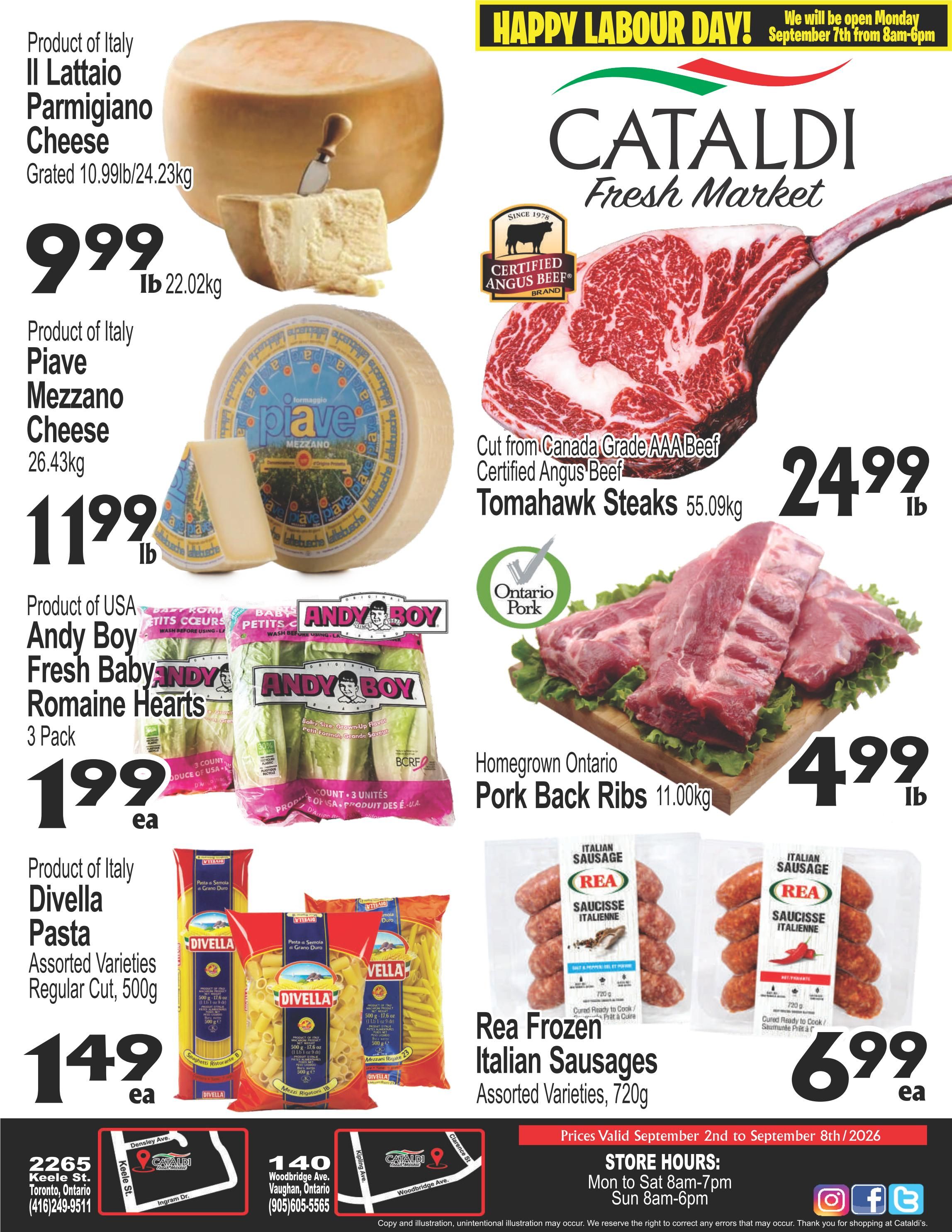 Cataldi Fresh Market Flyer September 2 to 8