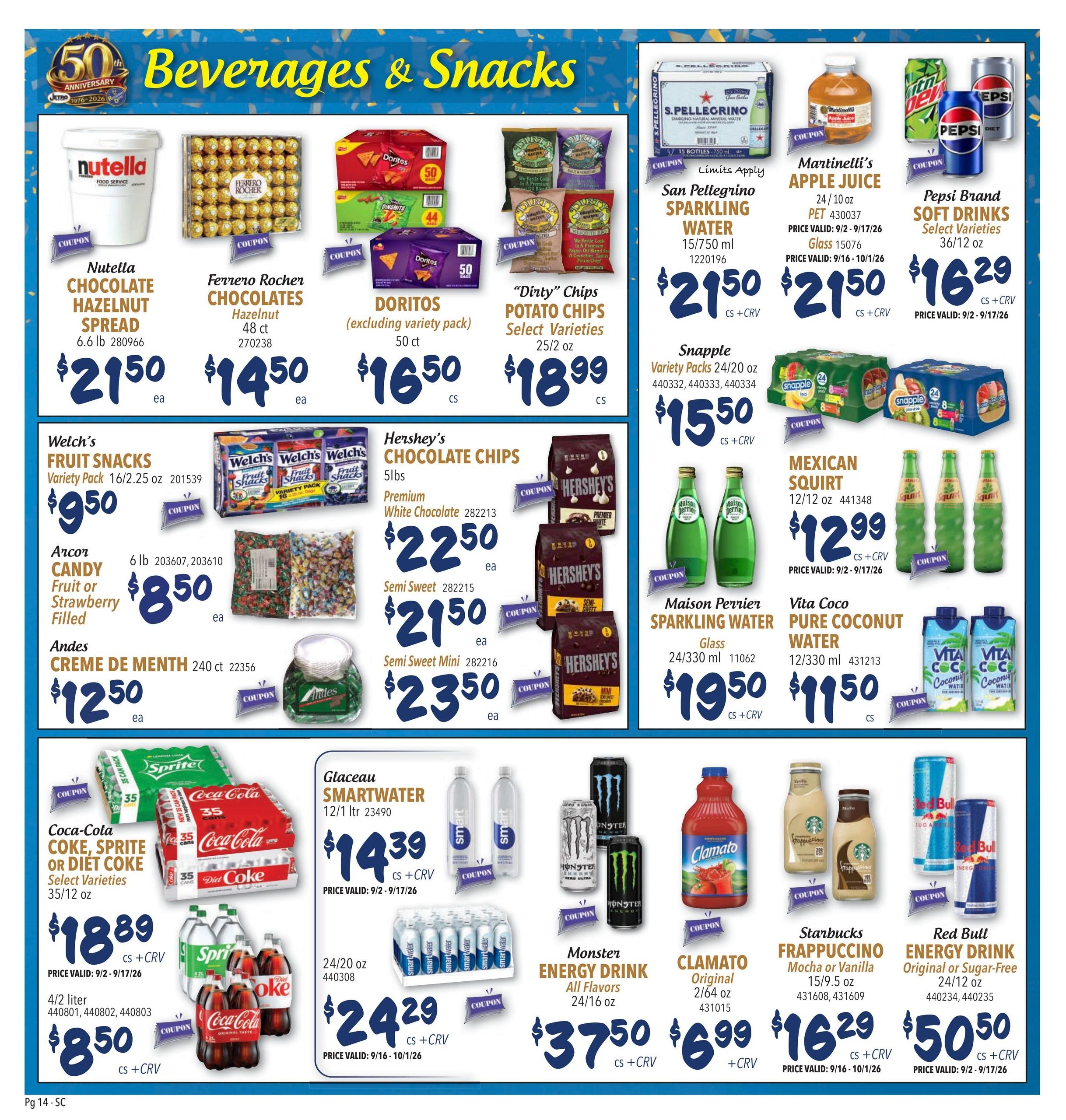 Restaurant Depot (Alhambra Area, CA) Weekly Ad September 1 - 30, 2026