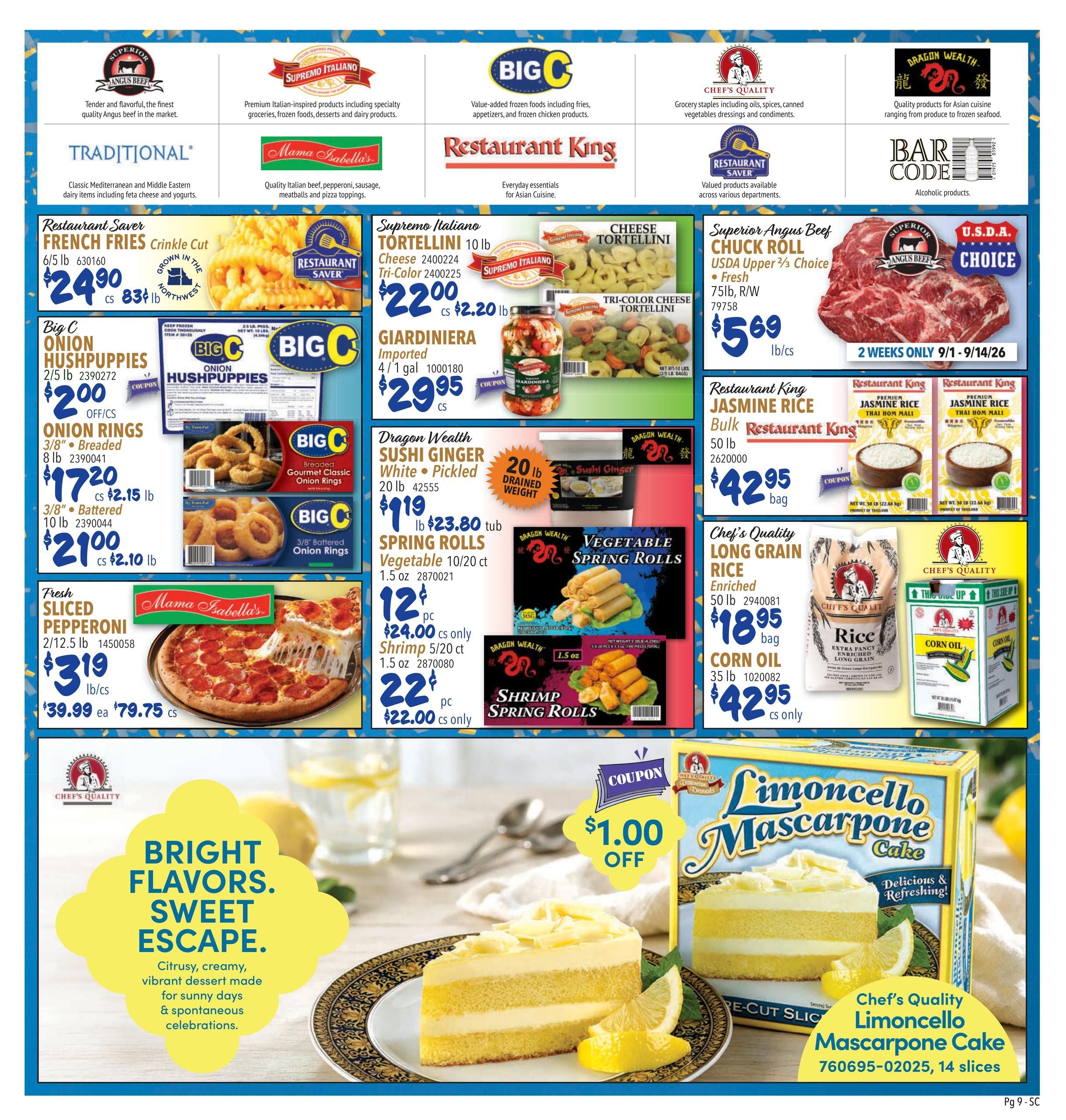 Restaurant Depot (Alhambra Area, CA) Weekly Ad September 1 - 30, 2026