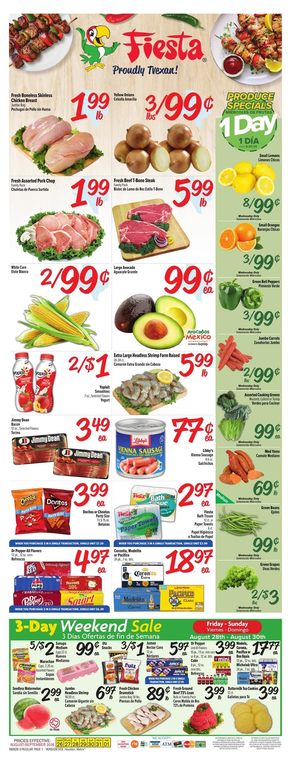 Fiesta Mart Weekly Ad August 26 - September 1, 2026