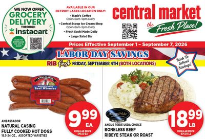 Central Market Weekly Ad September 1 - 7, 2026