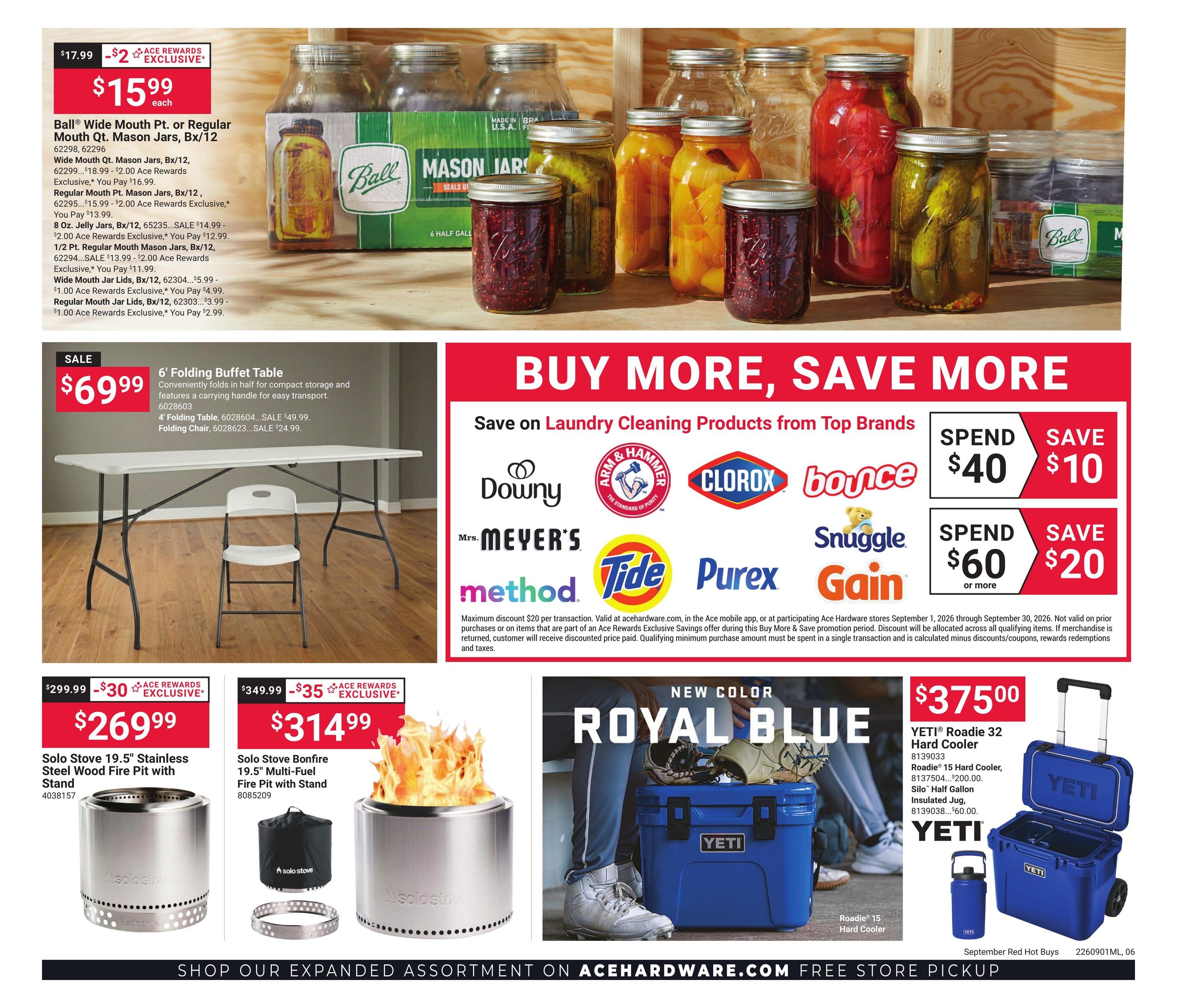 Costello's Ace Weekly Ad September 1 - 30, 2026