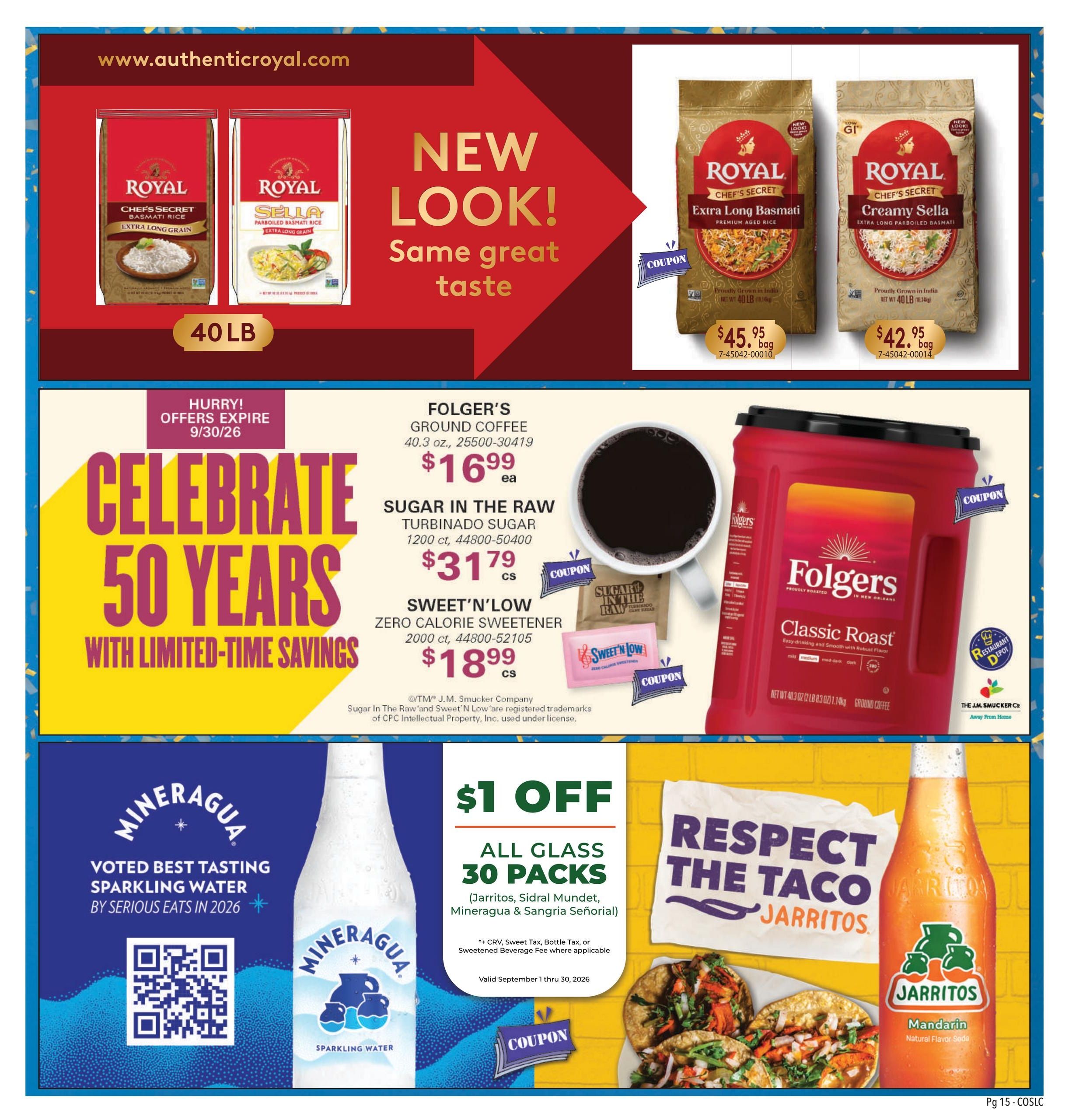 Restaurant Depot (Arvada Area, CO) Weekly Ad September 1 - 30, 2026