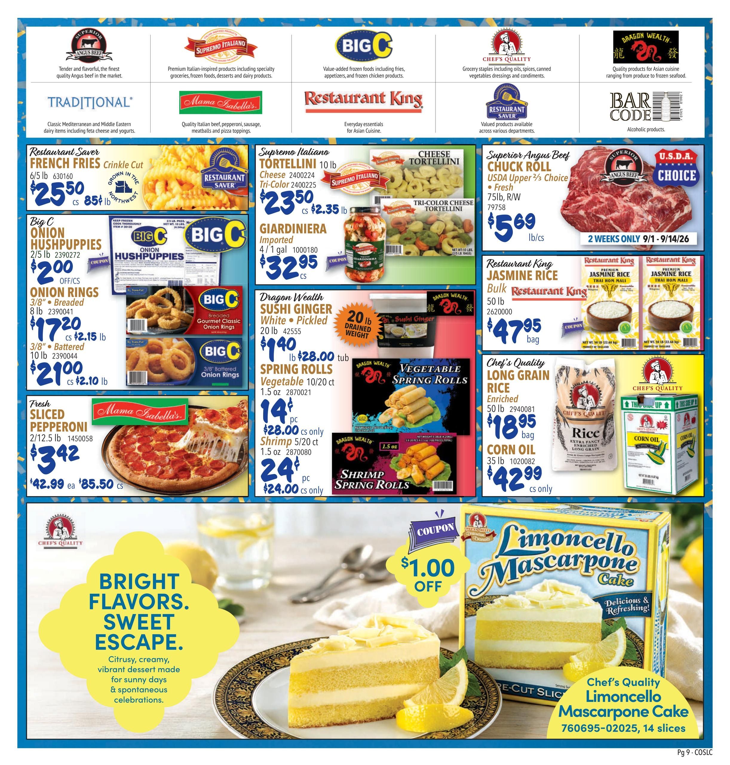 Restaurant Depot (Arvada Area, CO) Weekly Ad September 1 - 30, 2026