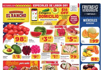El Rancho Supermercado (Odessa Area, TX) Weekly Ad September 2 - 8, 2026