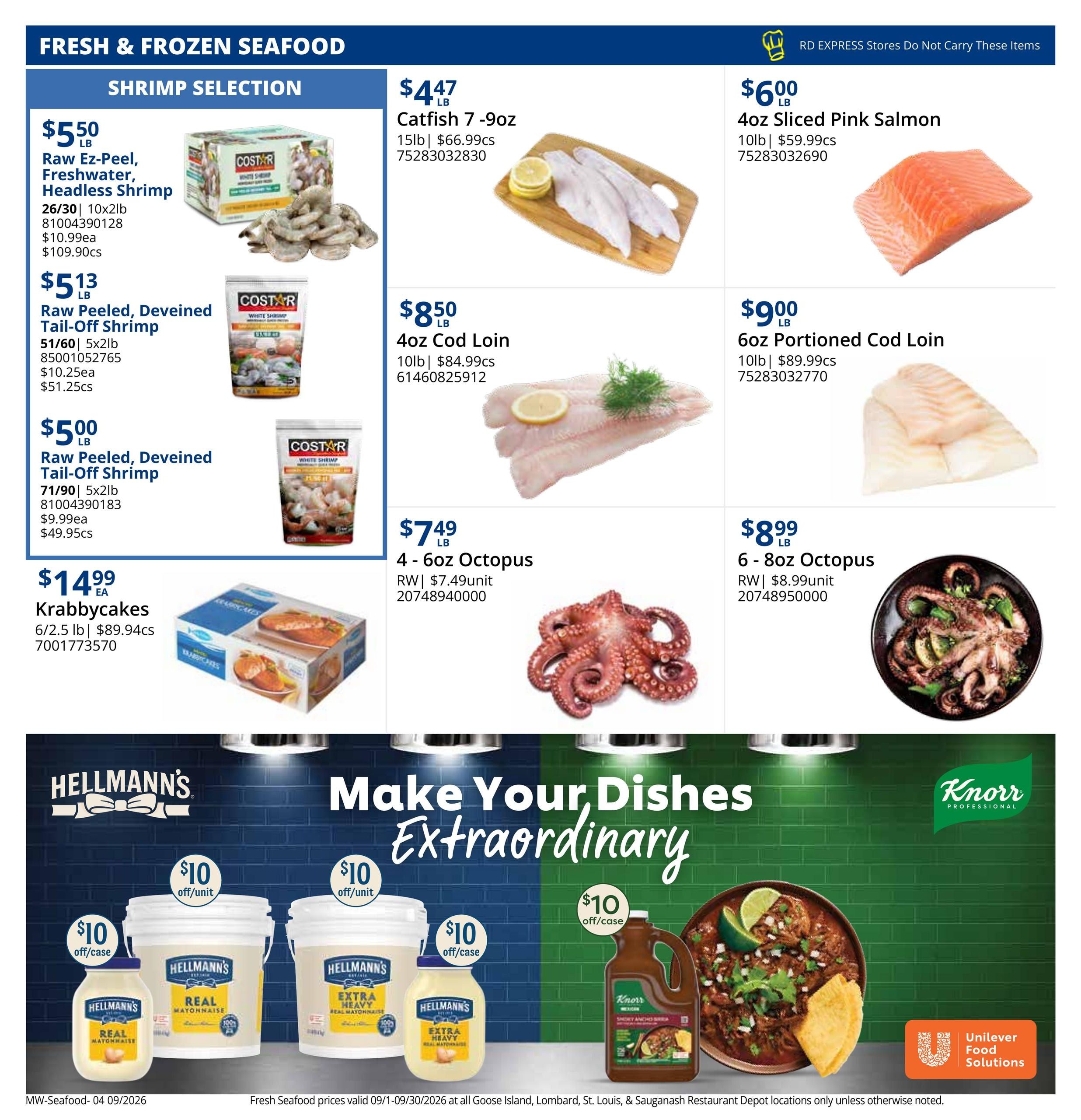 Restaurant Depot (Addison Area, IL) Weekly Ad September 1 - 30, 2026