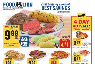 Food Lion (Rockingham Area, NC) Weekly Ad September 2 - 8, 2026