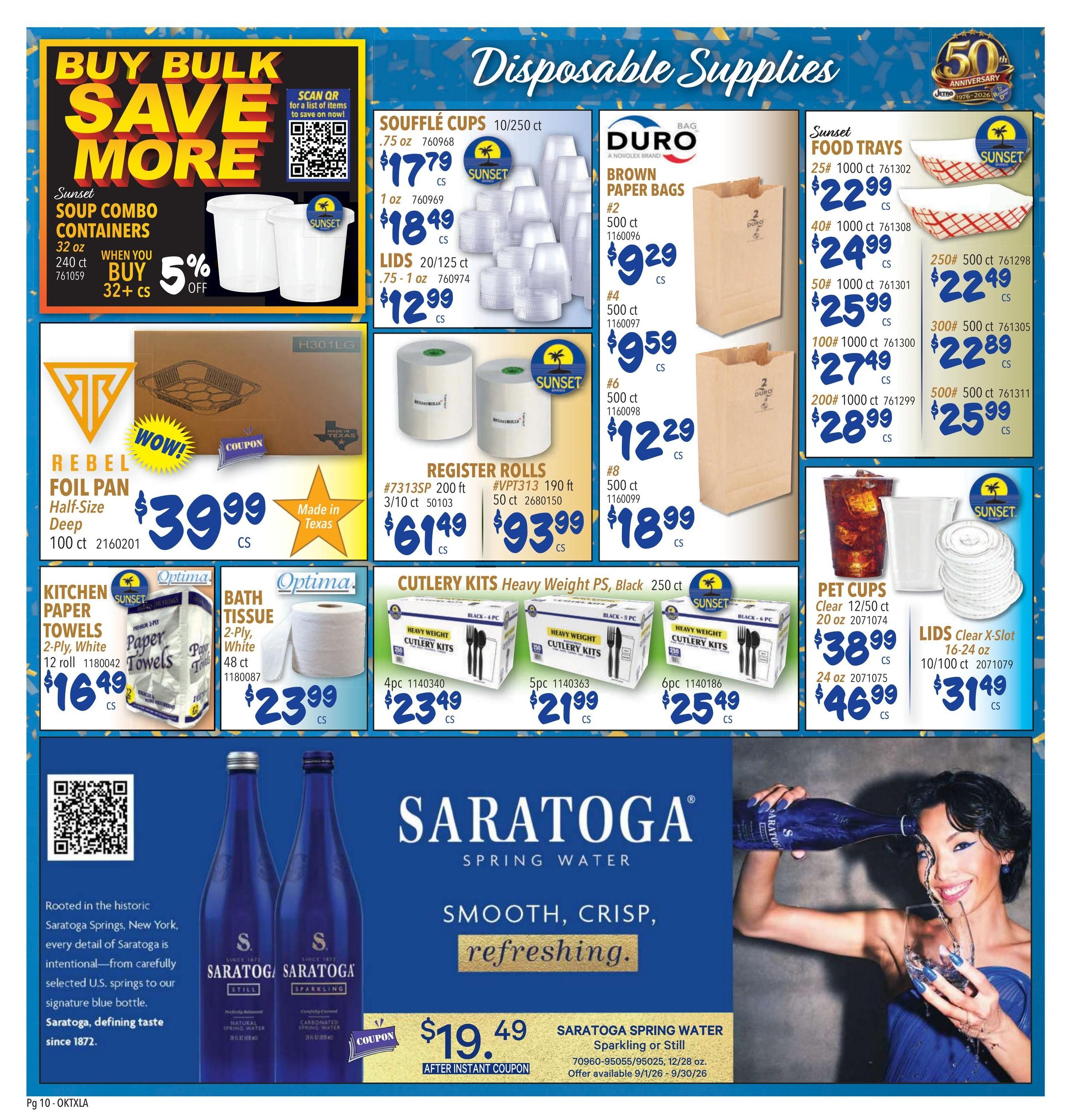 Restaurant Depot (Addis Area, LA) Weekly Ad September 1 - 30, 2026