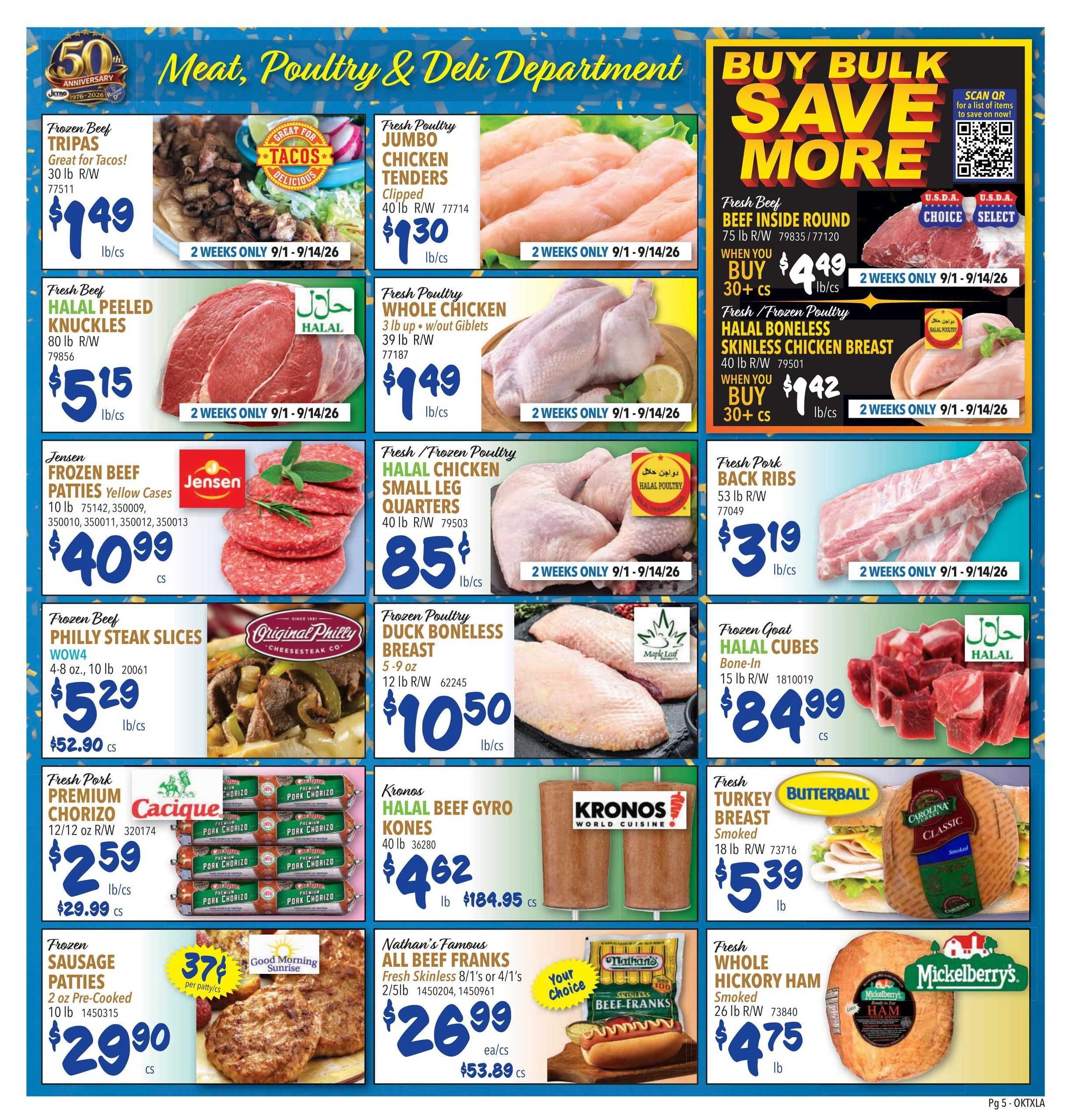 Restaurant Depot (Addis Area, LA) Weekly Ad September 1 - 30, 2026