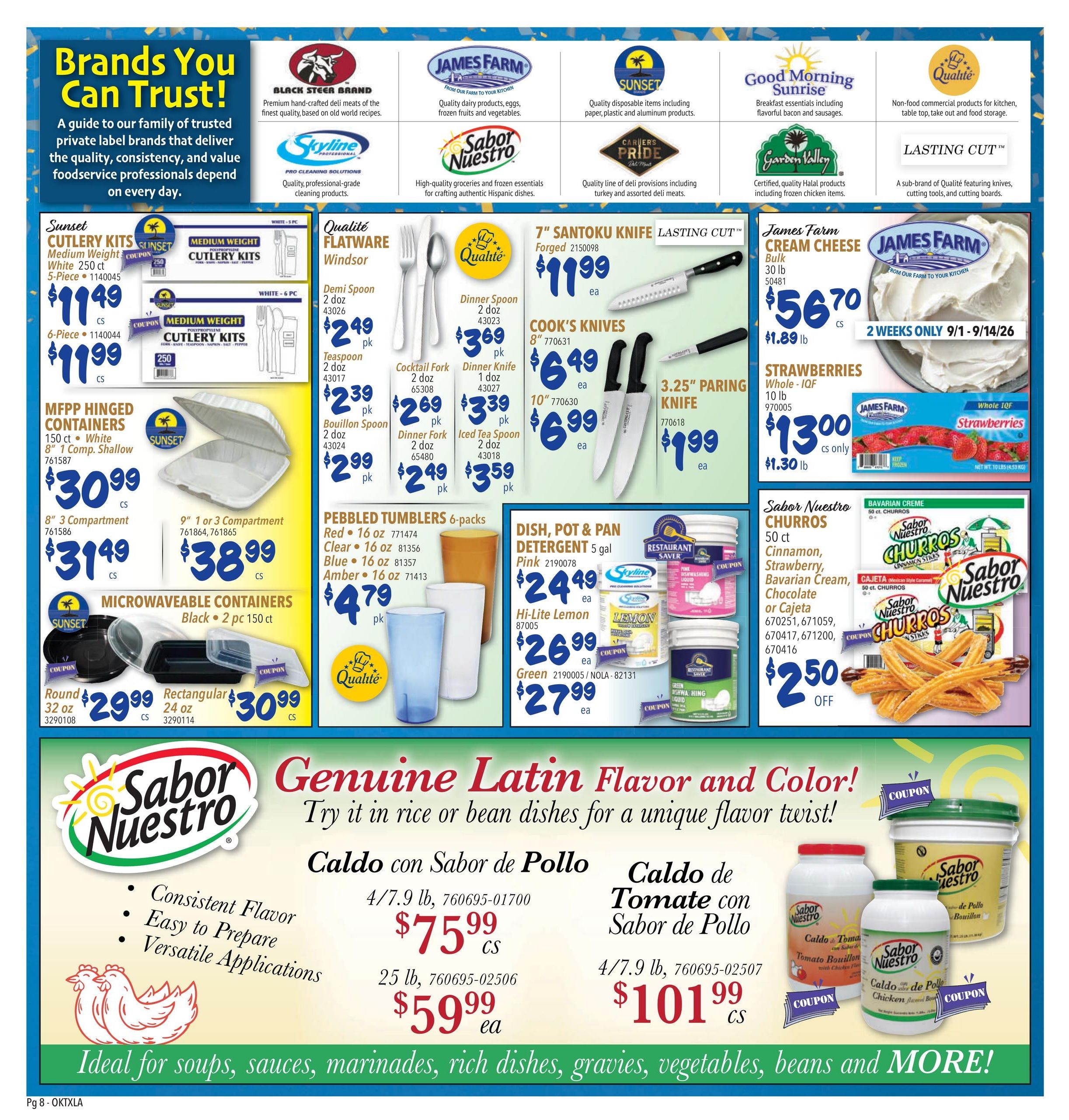 Restaurant Depot (Addis Area, LA) Weekly Ad September 1 - 30, 2026