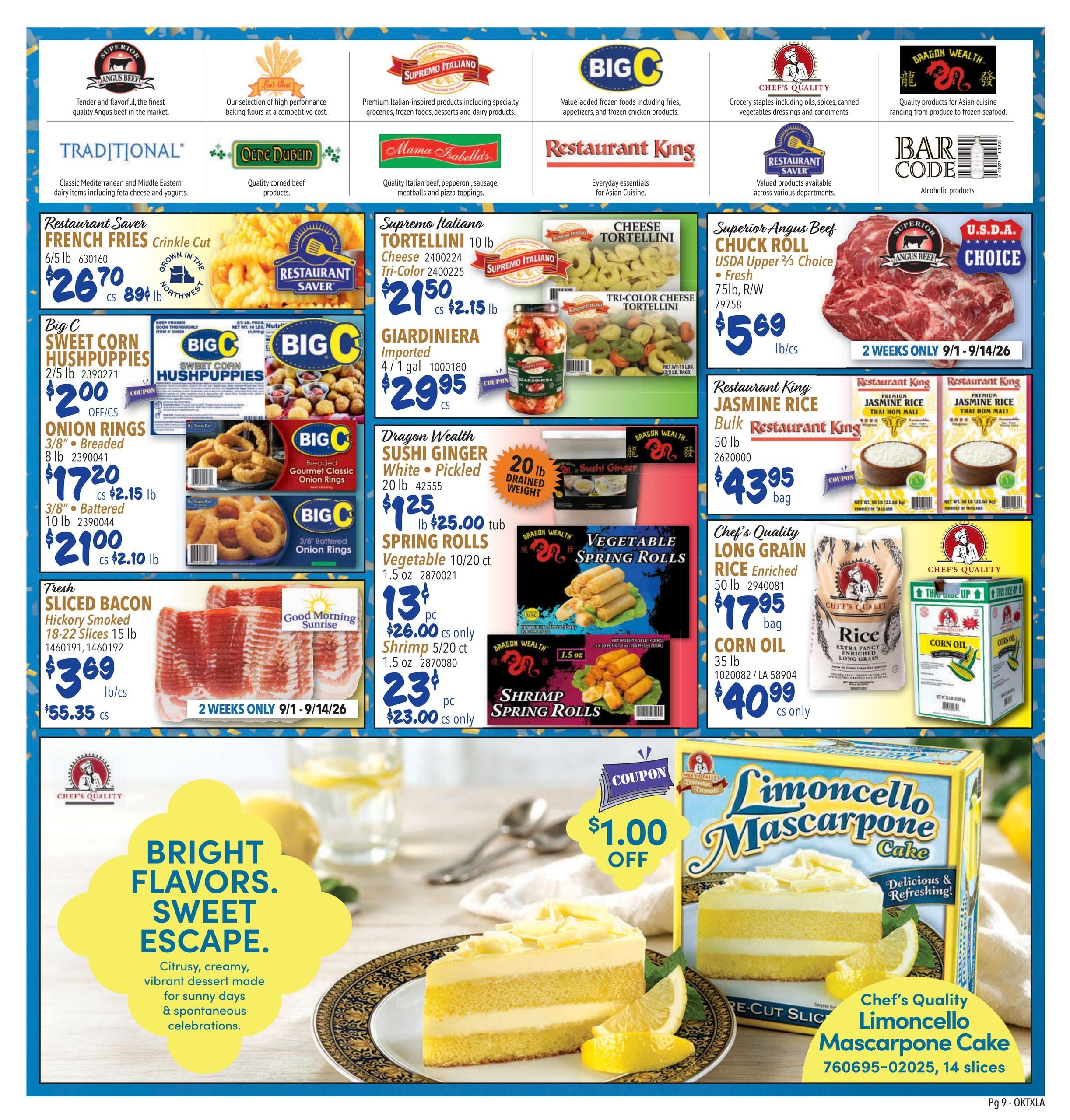 Restaurant Depot (Addis Area, LA) Weekly Ad September 1 - 30, 2026
