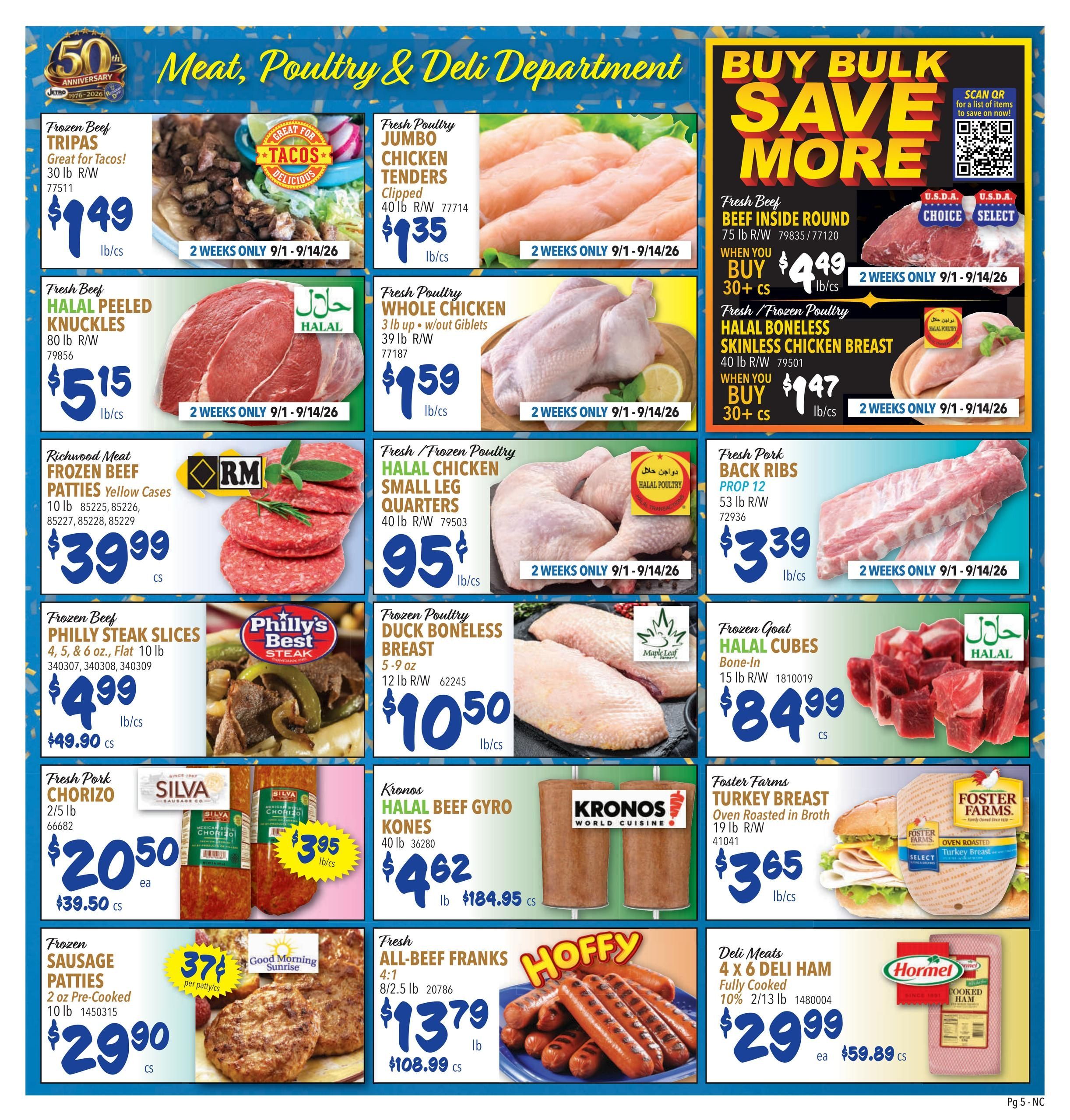 Restaurant Depot (Alameda Area, CA) Weekly Ad September 1 - 30, 2026