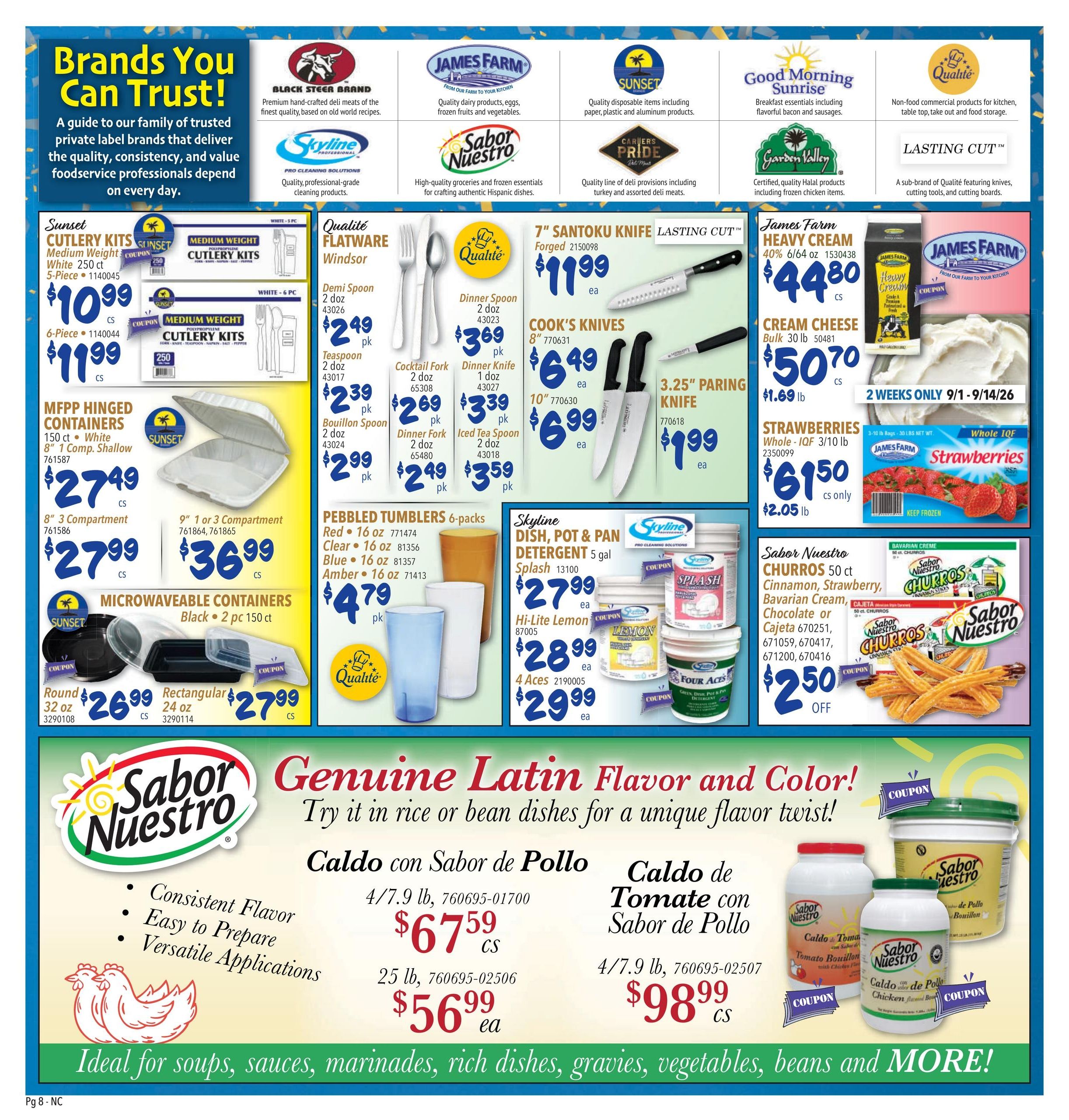 Restaurant Depot (Alameda Area, CA) Weekly Ad September 1 - 30, 2026